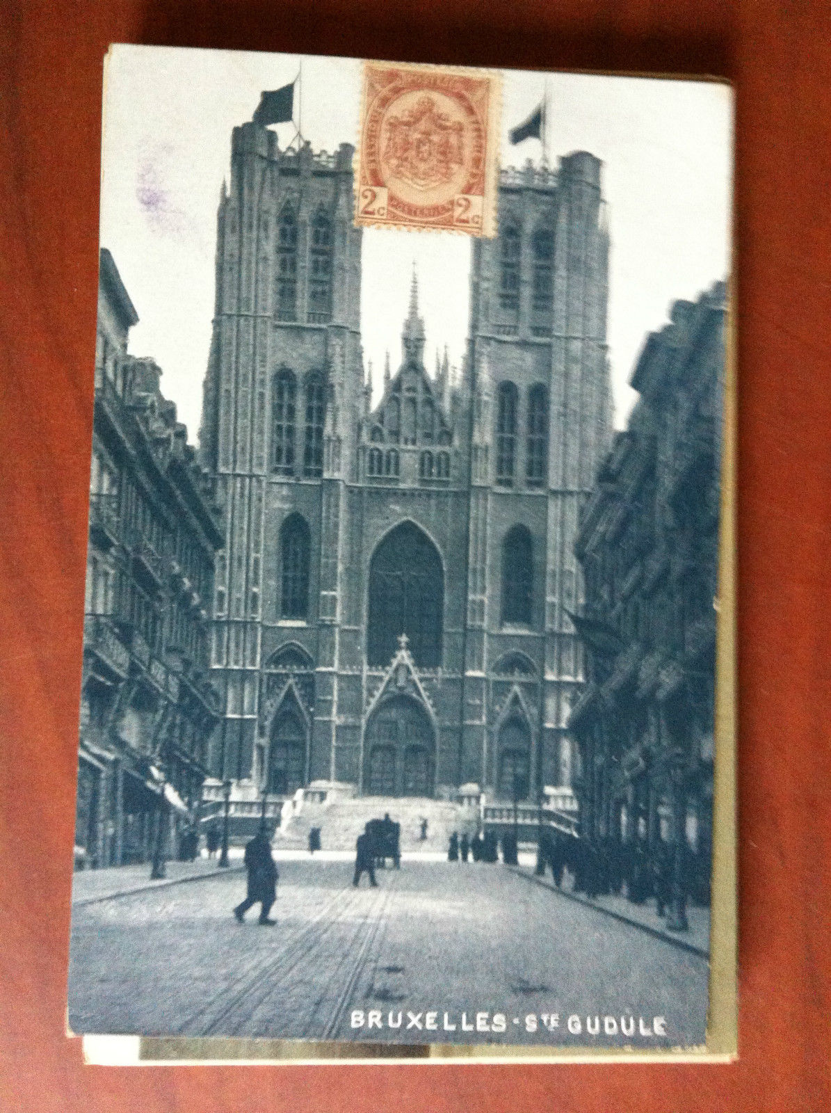 Cartolina Carte inizi '900 Belgique Bruxelles Ste Gudule - viaggiata …