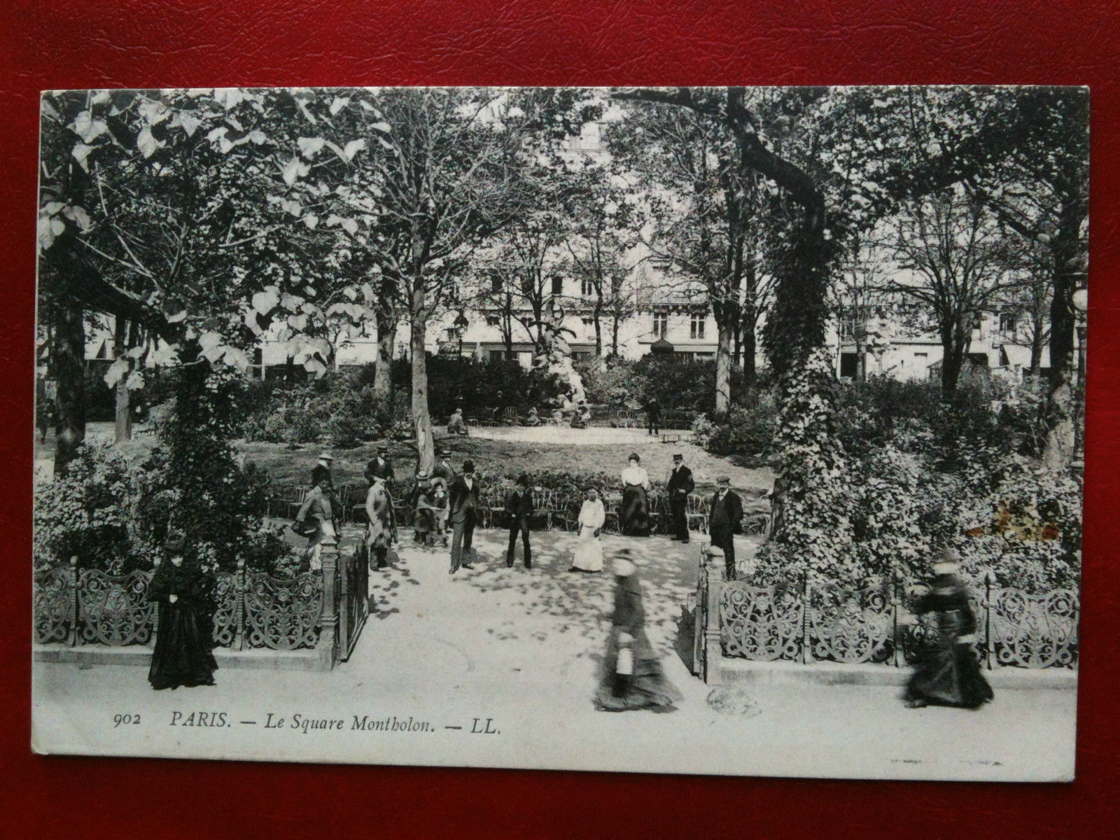 Cartolina Carte inizi '900 Francia/France Paris Le Square Montholon - …