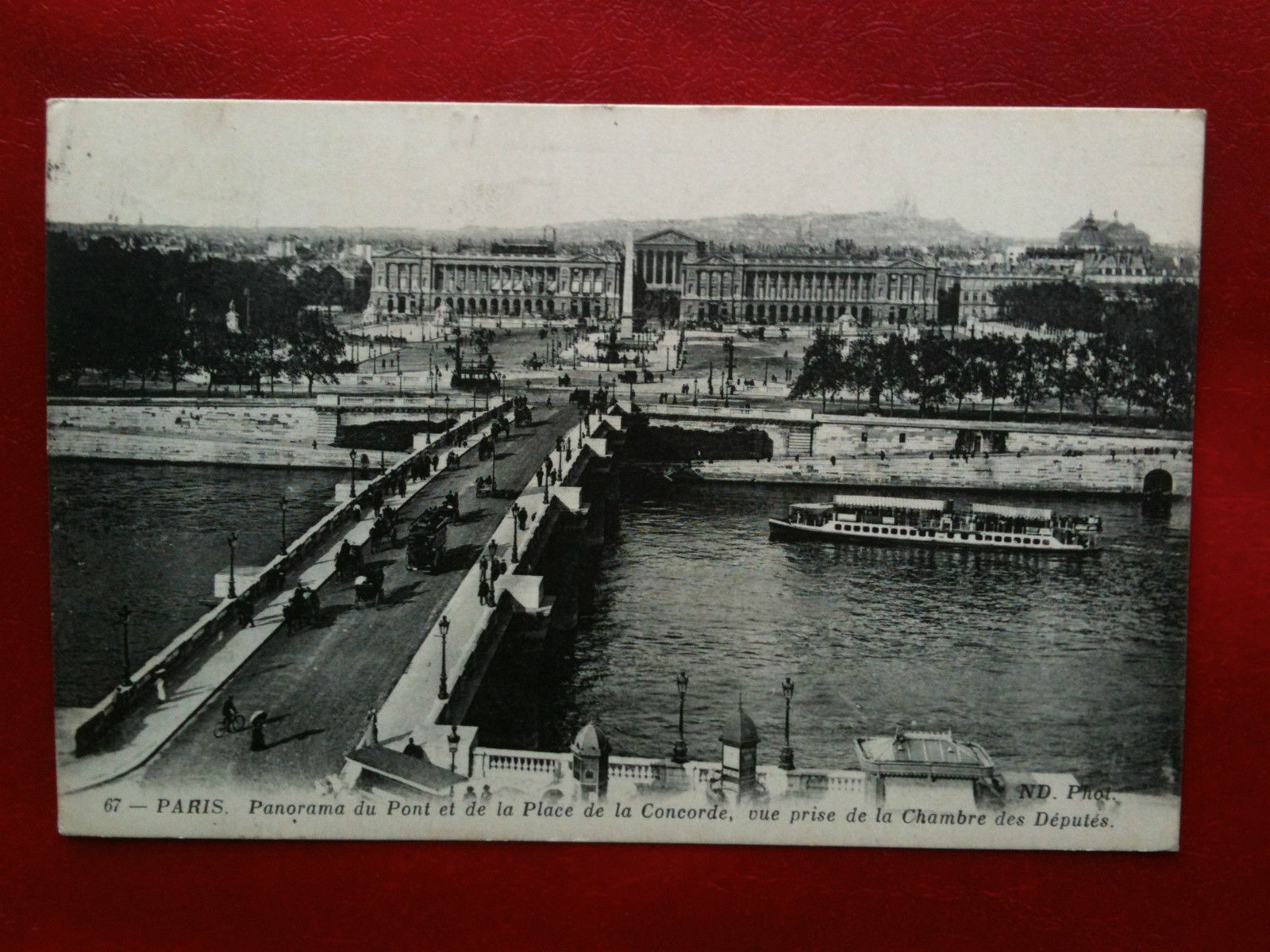 Cartolina Carte inizi '900 Francia/France Paris Place de la Concorde …