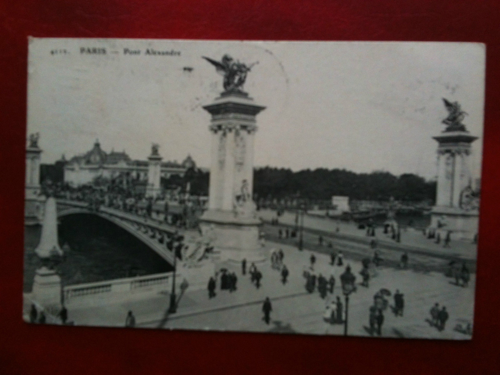Cartolina Carte inizi '900 Francia/France Paris Pont Alexandre - viaggiata