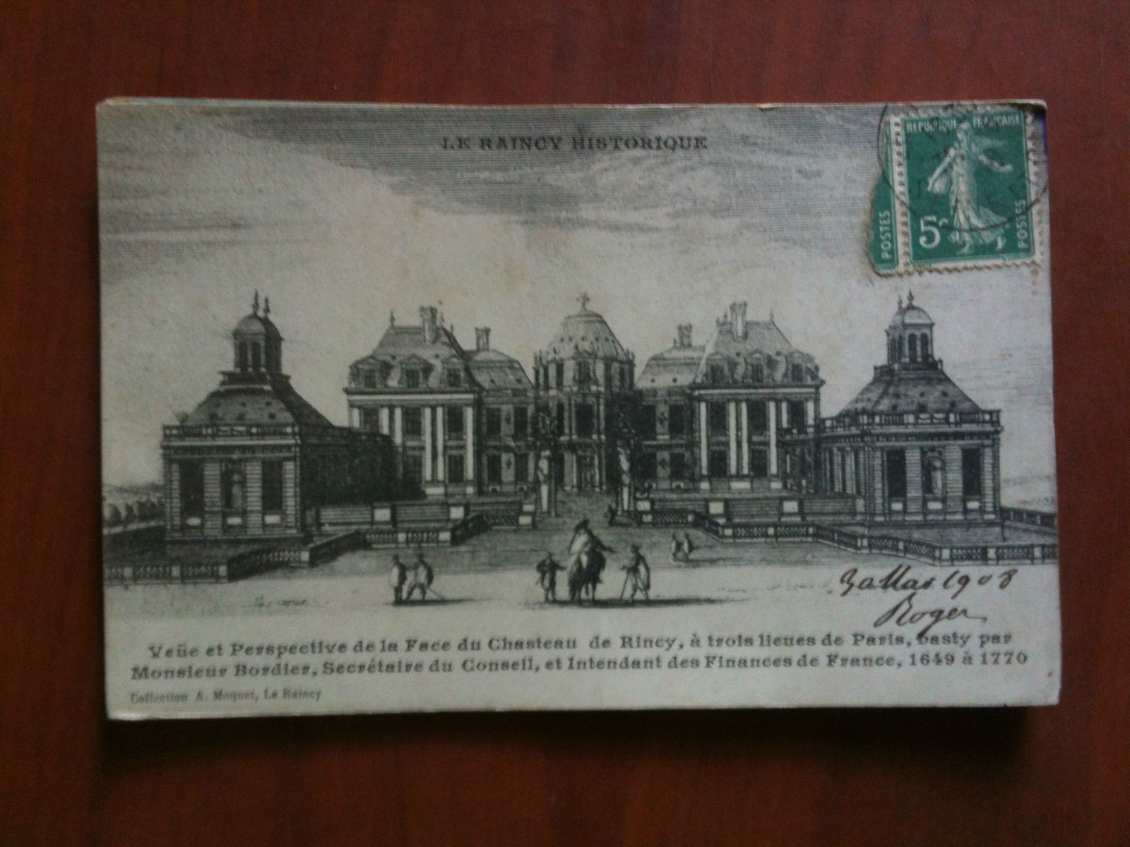 Cartolina Carte Postal debut '900 France Raincy Historique - viaggiata