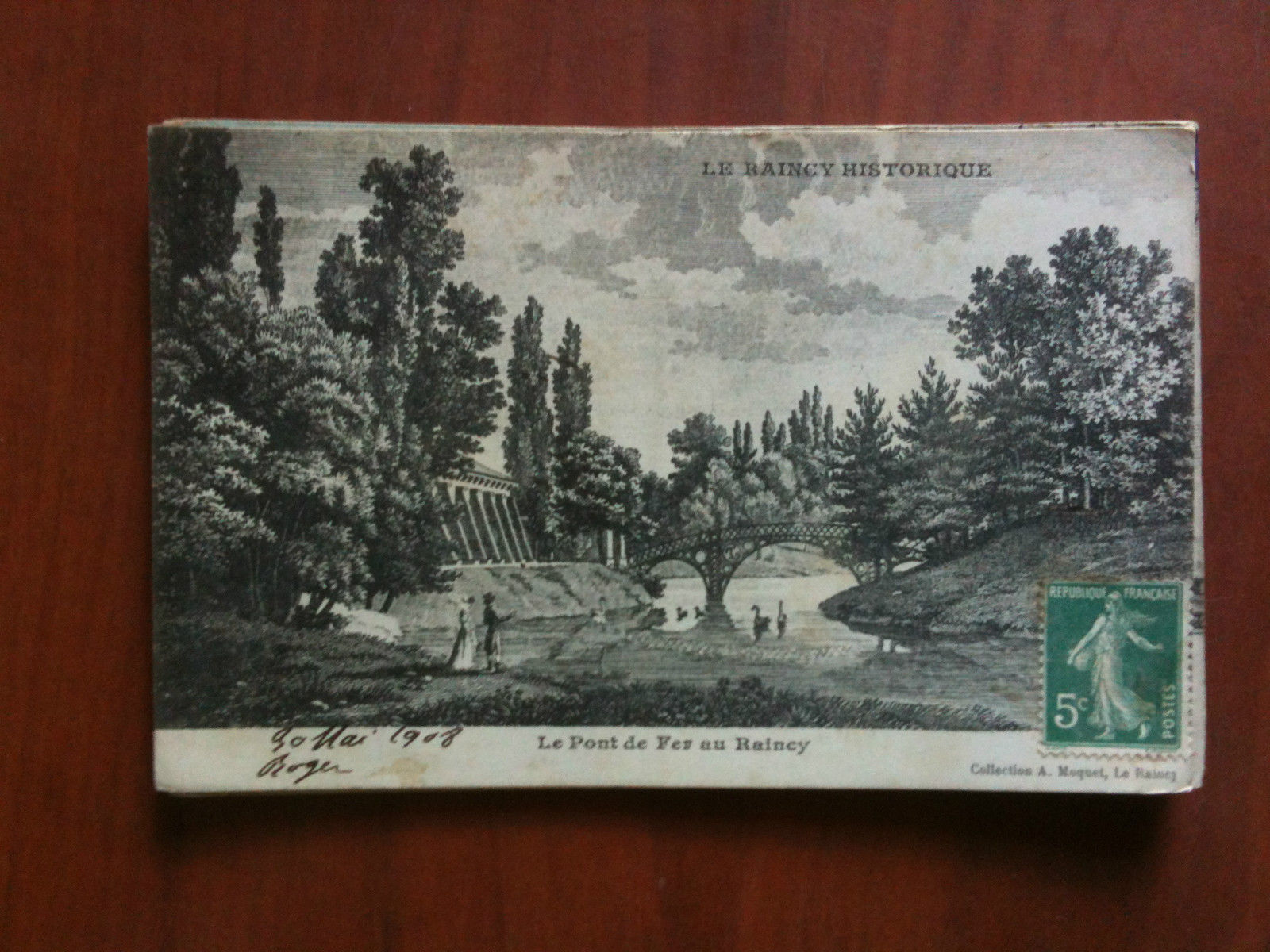 Cartolina Carte Postal debut '900 France Raincy Historique - viaggiata