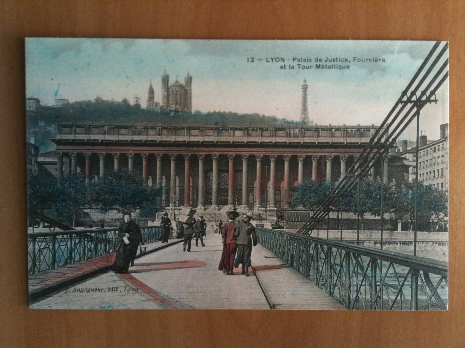 Cartolina/Carte postal inizi '900 Lyon Palais de Justice -non viaggiata
