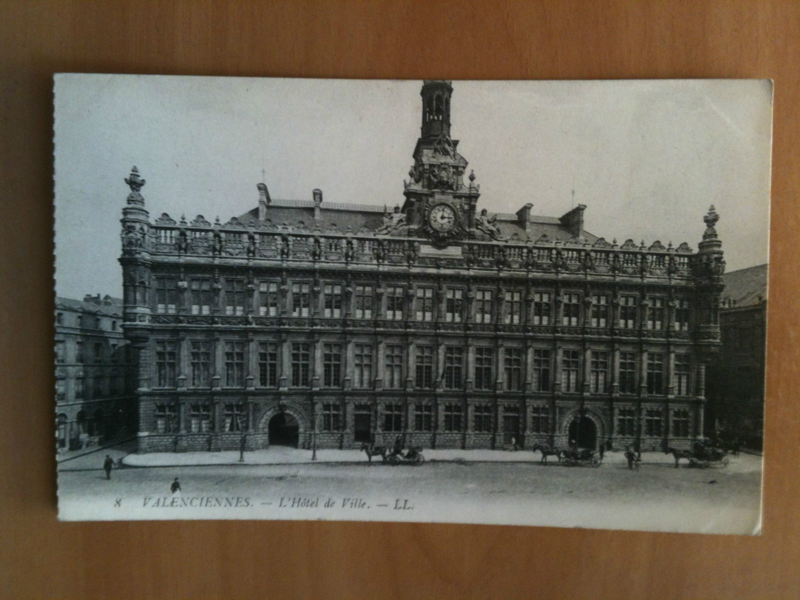 Cartolina/Carte postal inizi '900 Valenciennes Hotel de Ville - non …