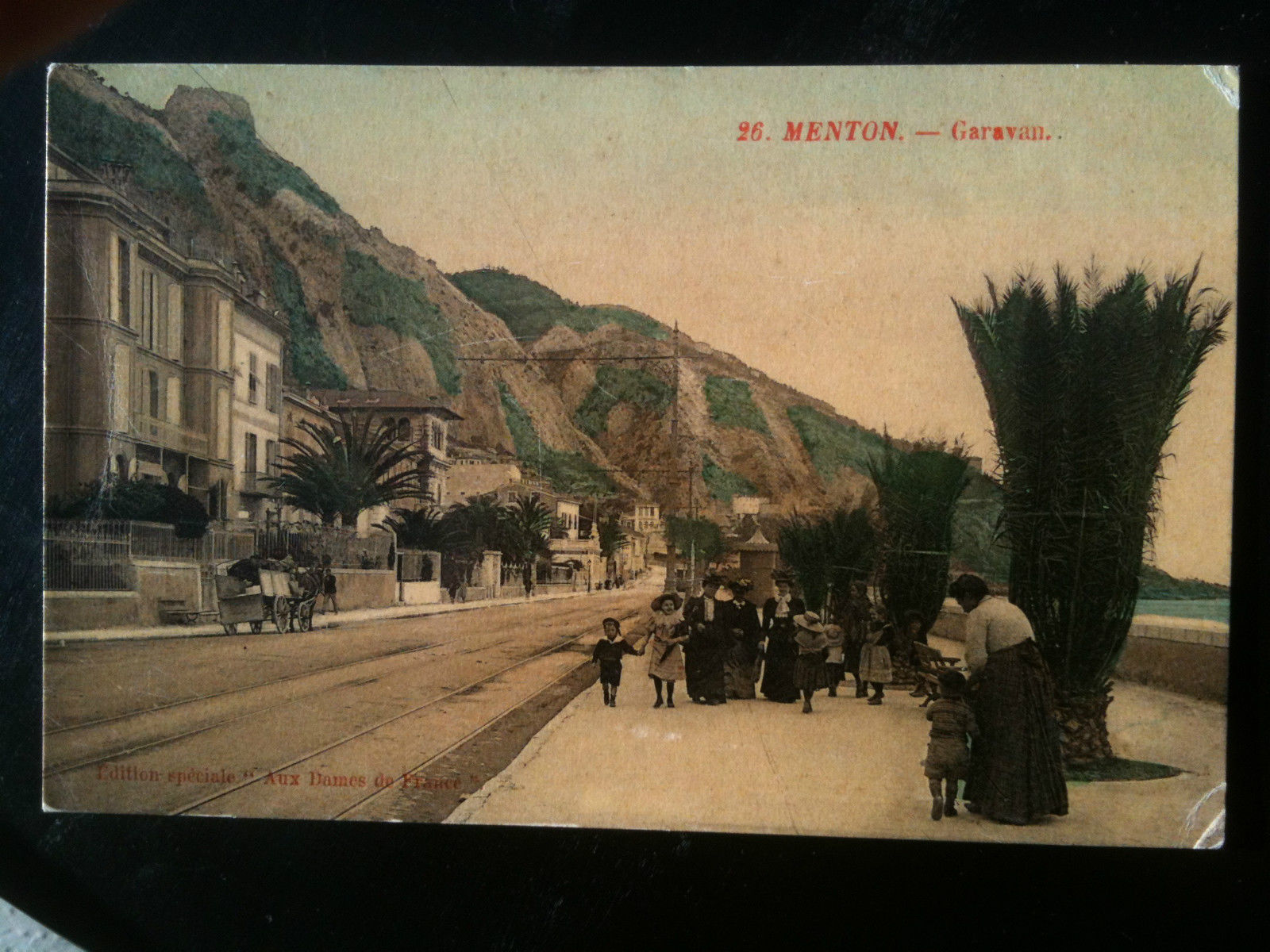 Cartolina Carte postale inizi '900 Francia/France Menton - viaggiat/voyagé