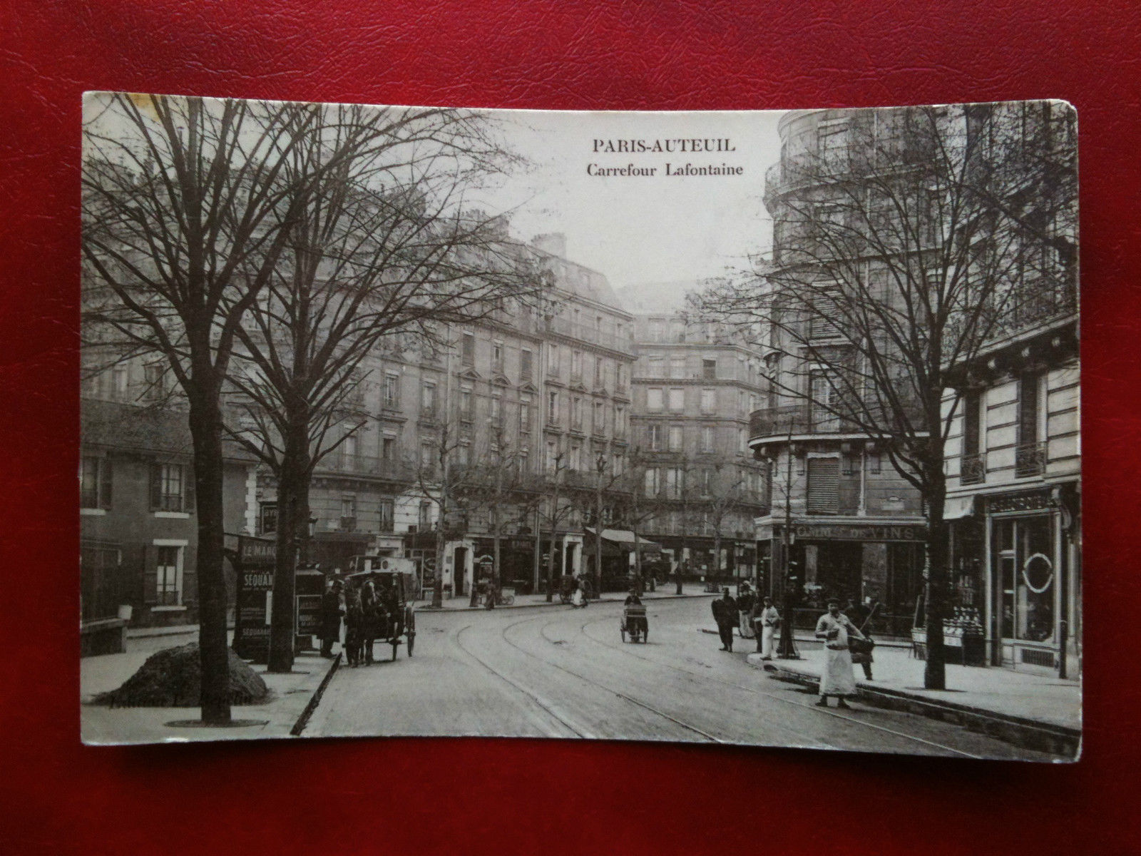 Cartolina/Carte postale inizi '900 Francia Paris Auteuil Lafontaine - viaggiata