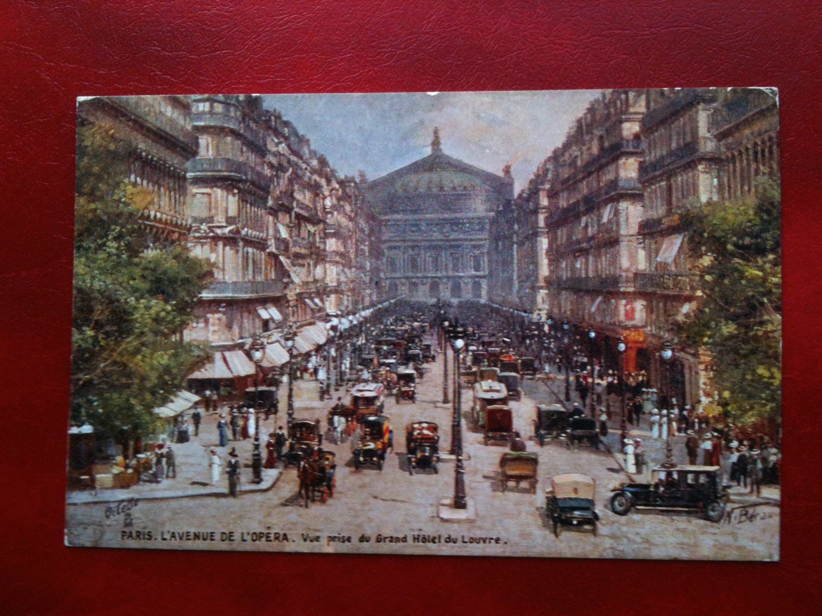 Cartolina/Carte postale inizi '900 Francia Paris Avenu de l'Opéra non …