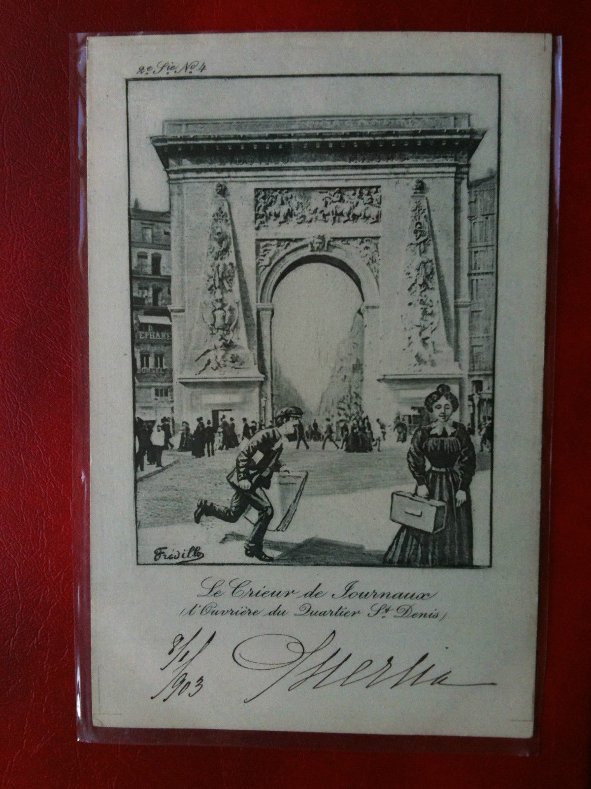 Cartolina/Carte postale inizi '900 Francia Paris Crieur Journaux - non …