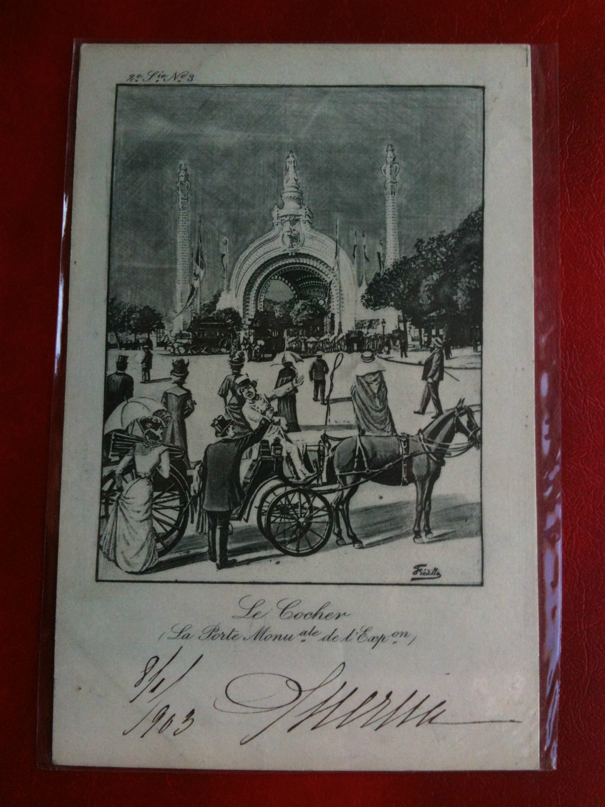 Cartolina/Carte postale inizi '900 Francia Paris Le Cocher - non …