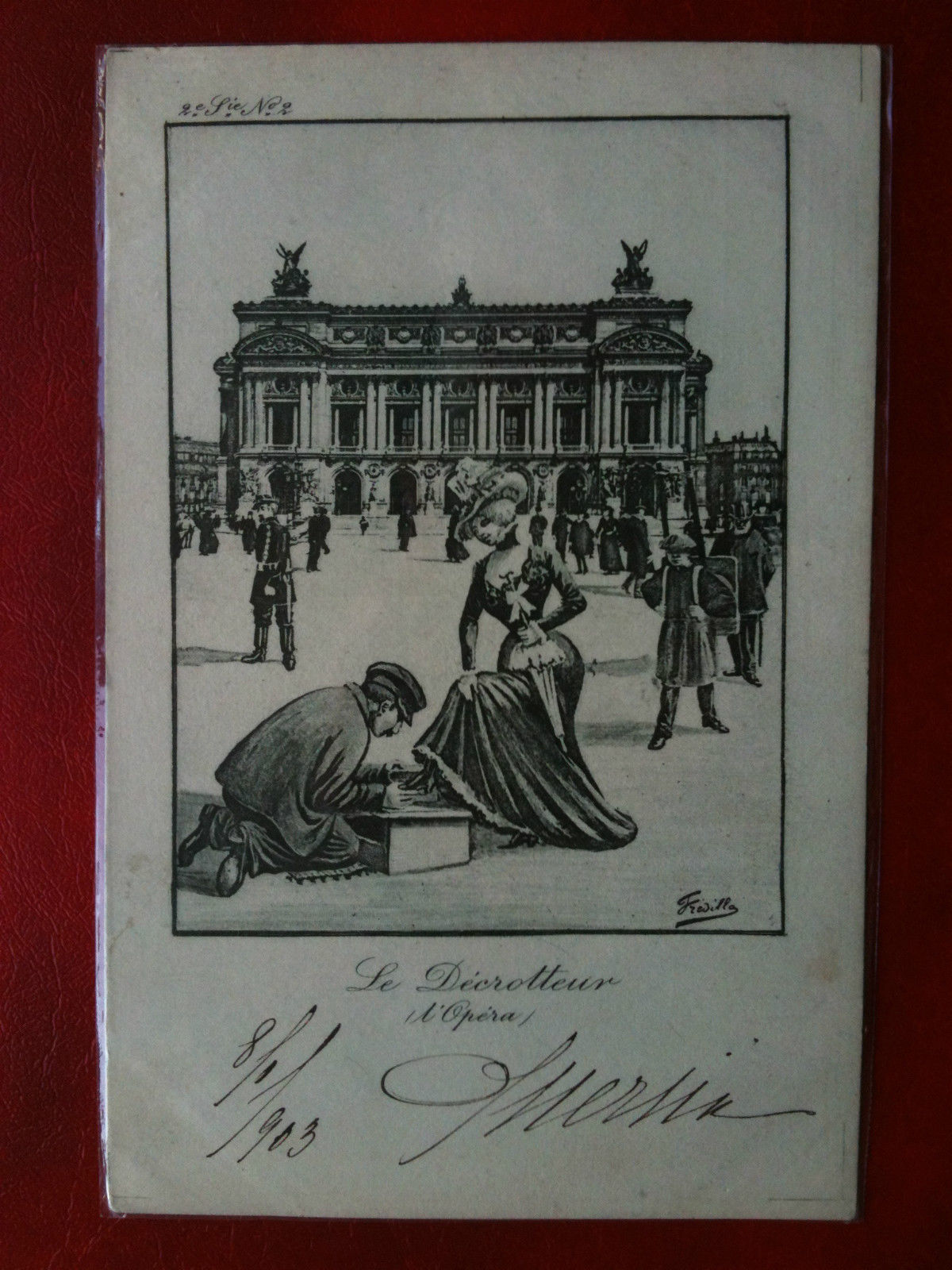 Cartolina/Carte postale inizi '900 Francia Paris Le Décrotteur - non …