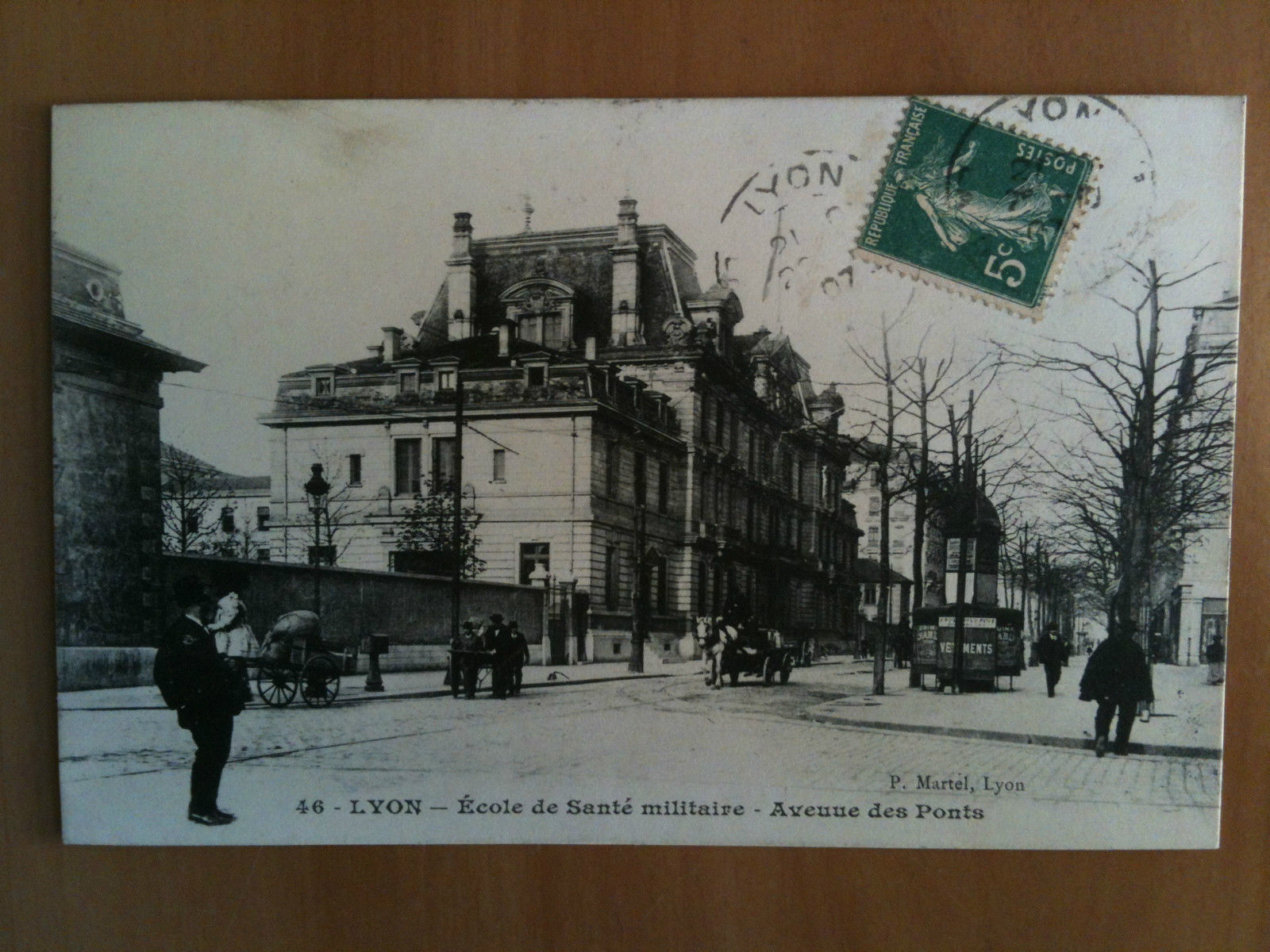 Cartolina/Carte postale inizi '900 Lyon E'cole de Santé militaire - …