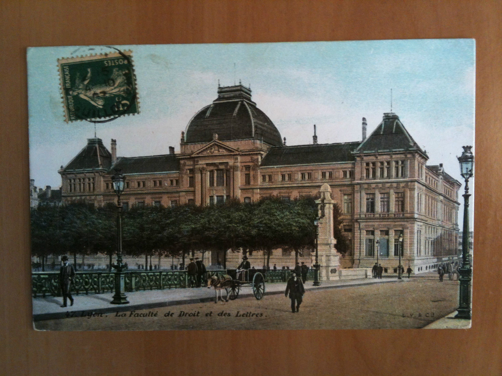 Cartolina/Carte postale inizi '900 Lyon La Faculté Droit et Lettres …