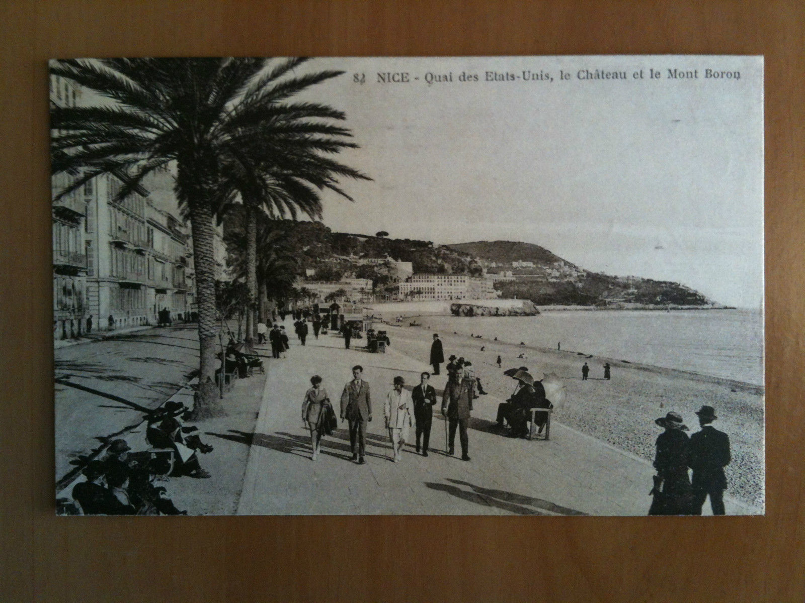 Cartolina/Carte postale inizi '900 Nice Quai des Etats-Units - viaggiata