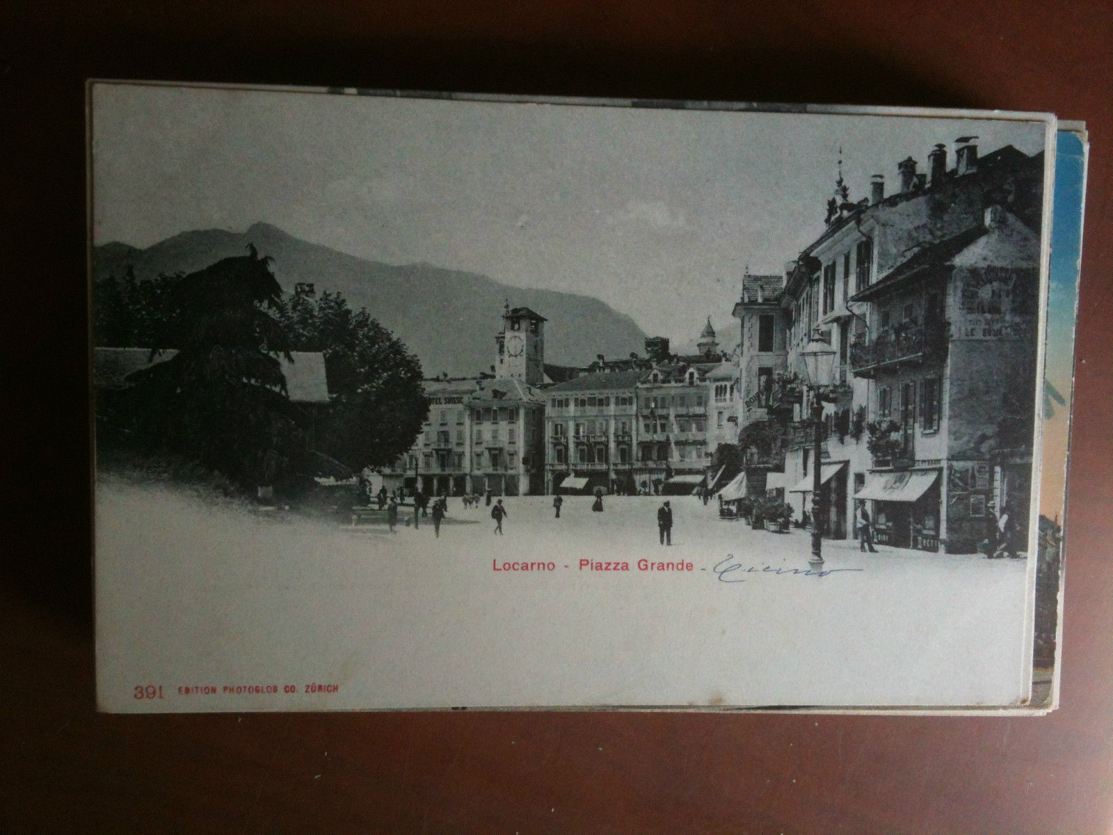 Cartolina/Carte postale inizi '900 Suisse Locarno Piazza Grande - non …