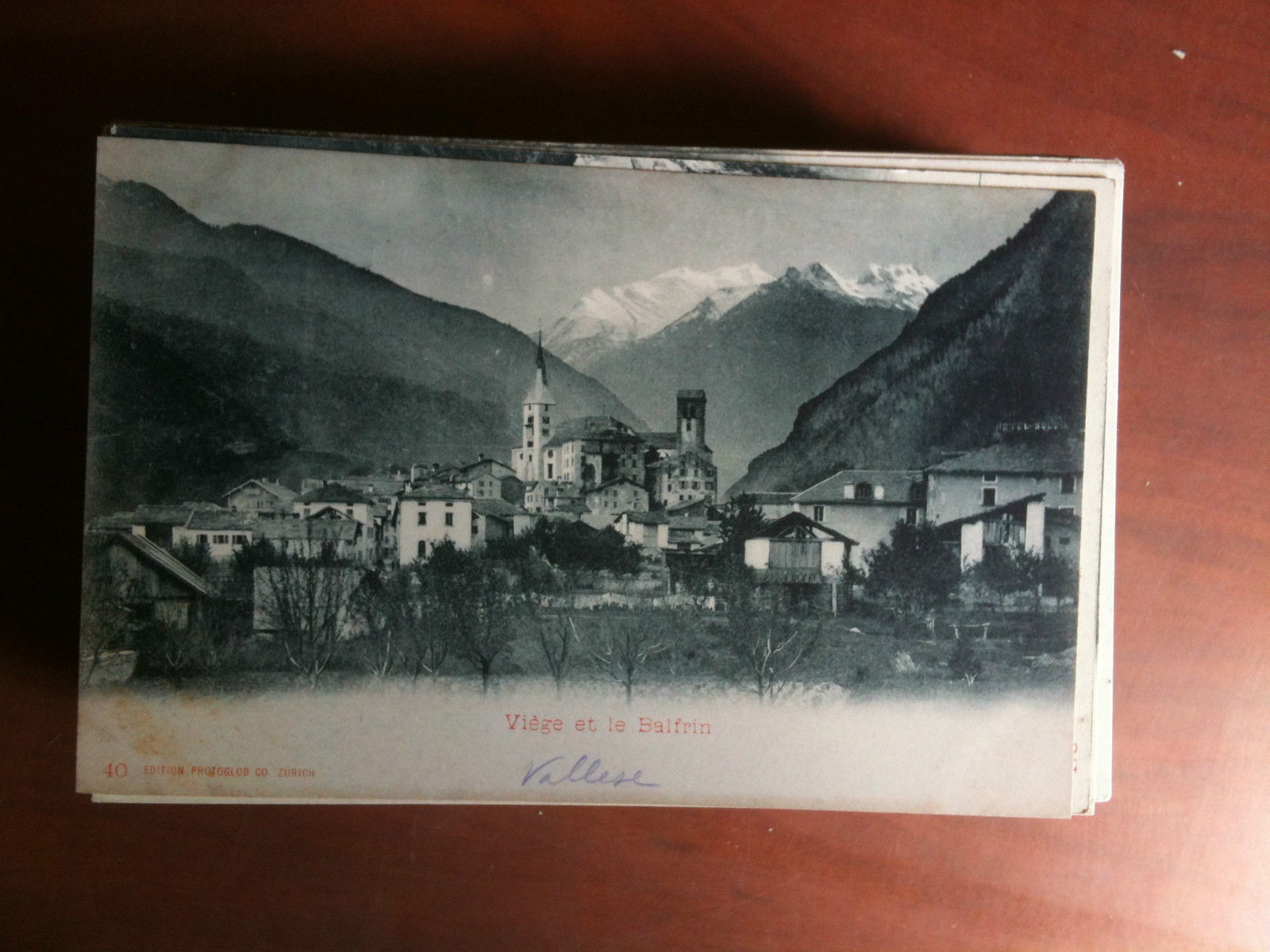 Cartolina/Carte postale inizi '900 Suisse Viège et le Balfrin - …