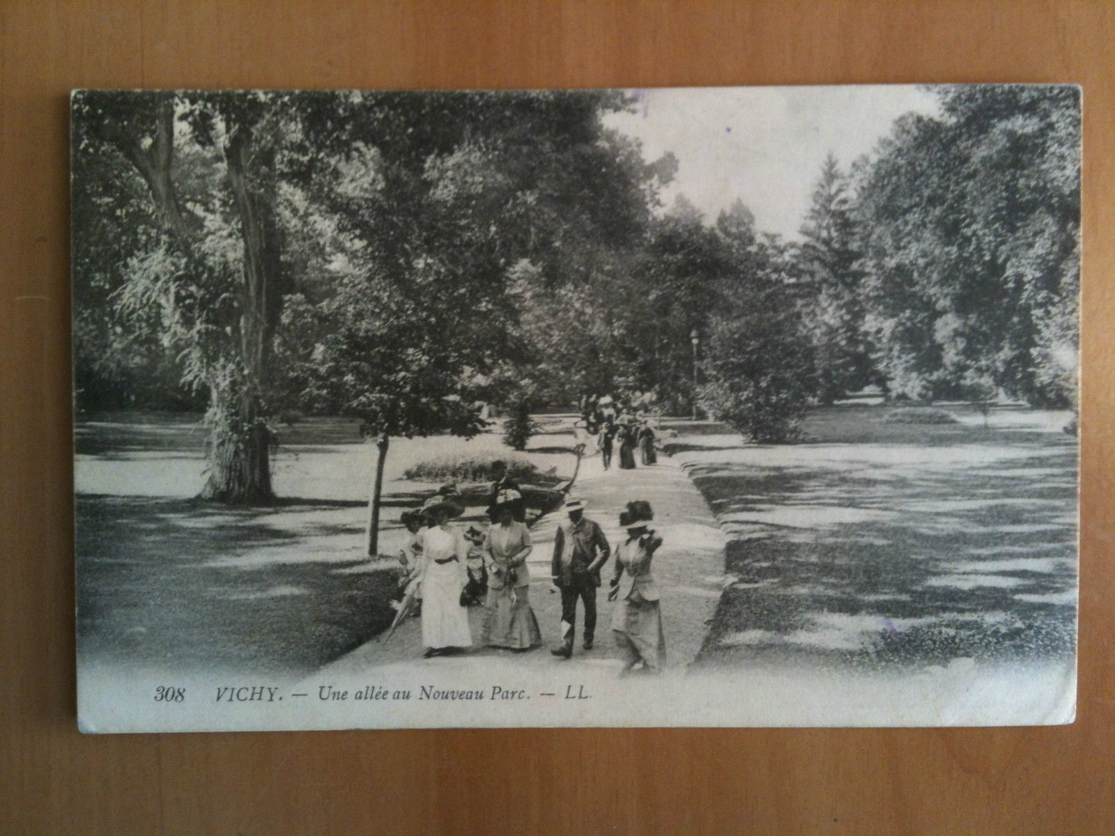 Cartolina/Carte postale inizi '900 Vichy Nouveau Parc - viaggiata