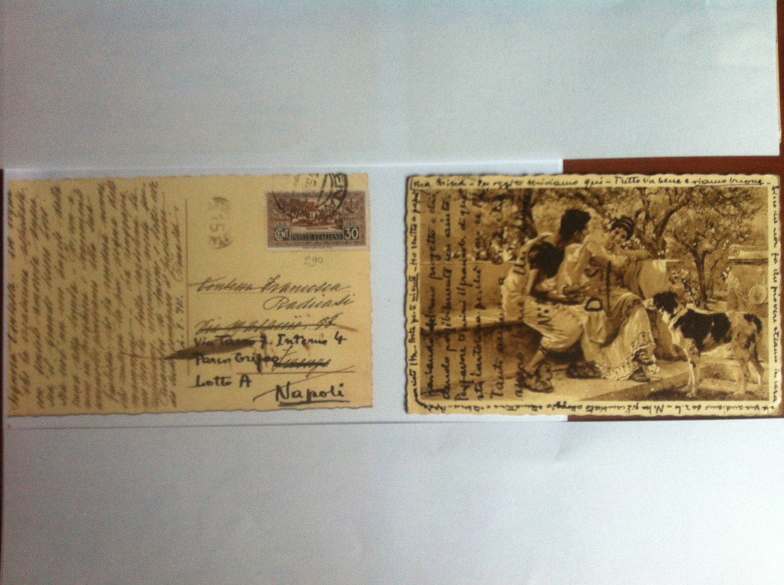 Cartolina inizi 1900 Riproduzione artistica - viaggiata - E12789