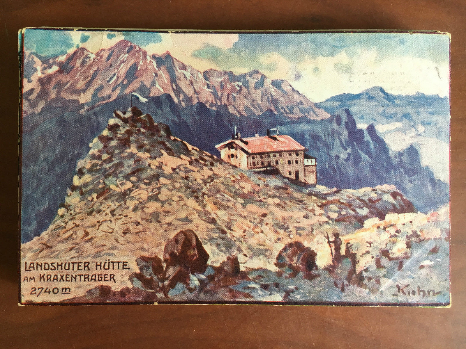 Cartolina inizi '900 ASud Tirol Landshuter Hütte am Kraxentrager - …