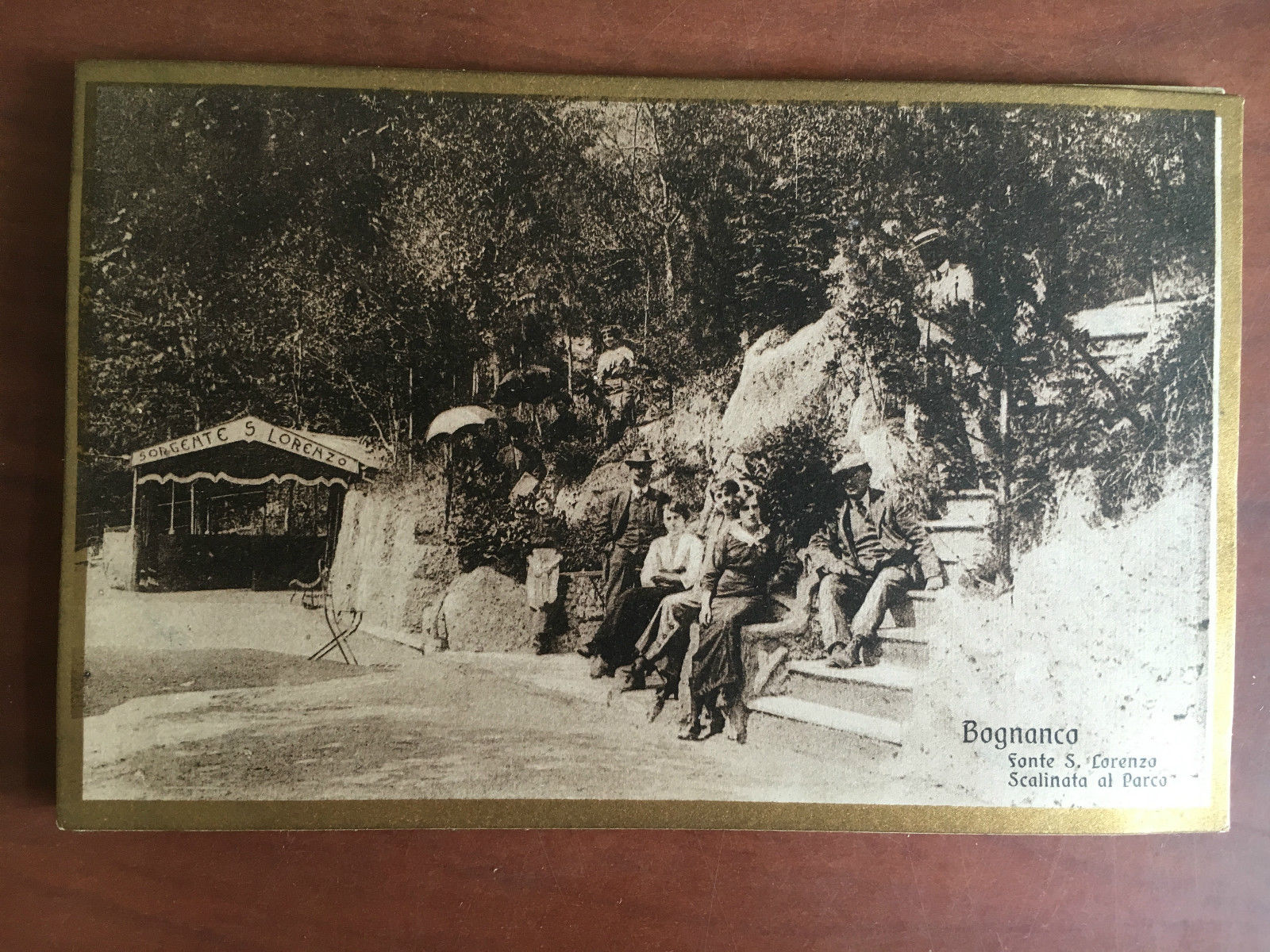 Cartolina inizi '900 Bognanco Fonte S. Lorenzo - E20700