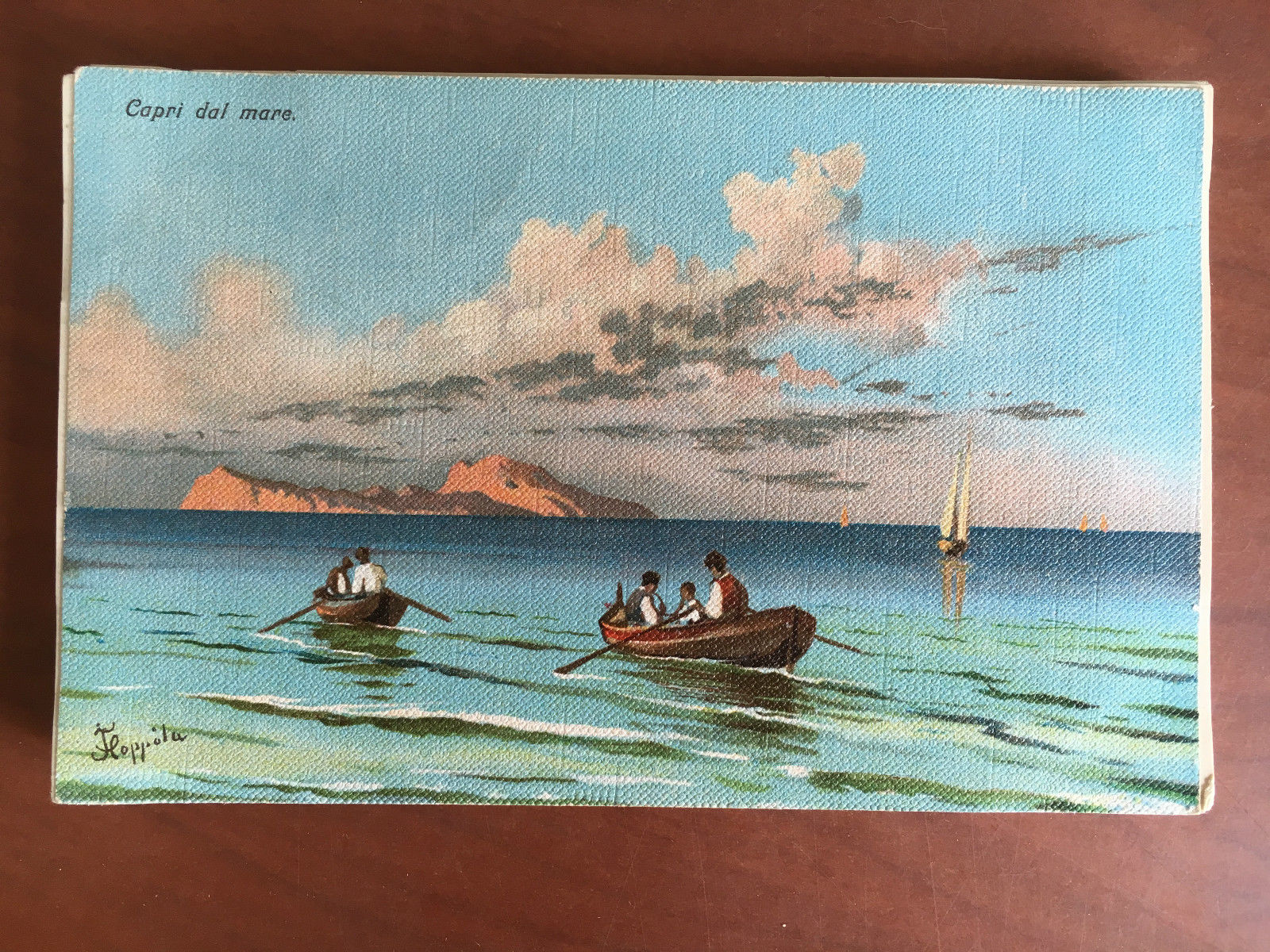 Cartolina inizi '900 Capri dal Mare - E20894