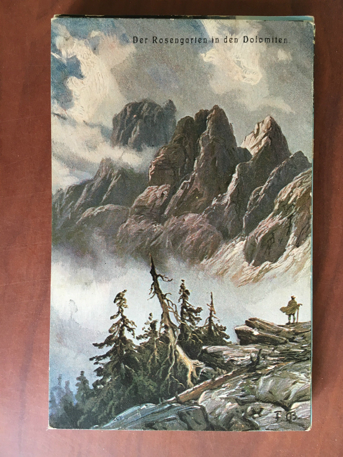 Cartolina inizi '900 Der Rosengarten den Dolomiten - E20762