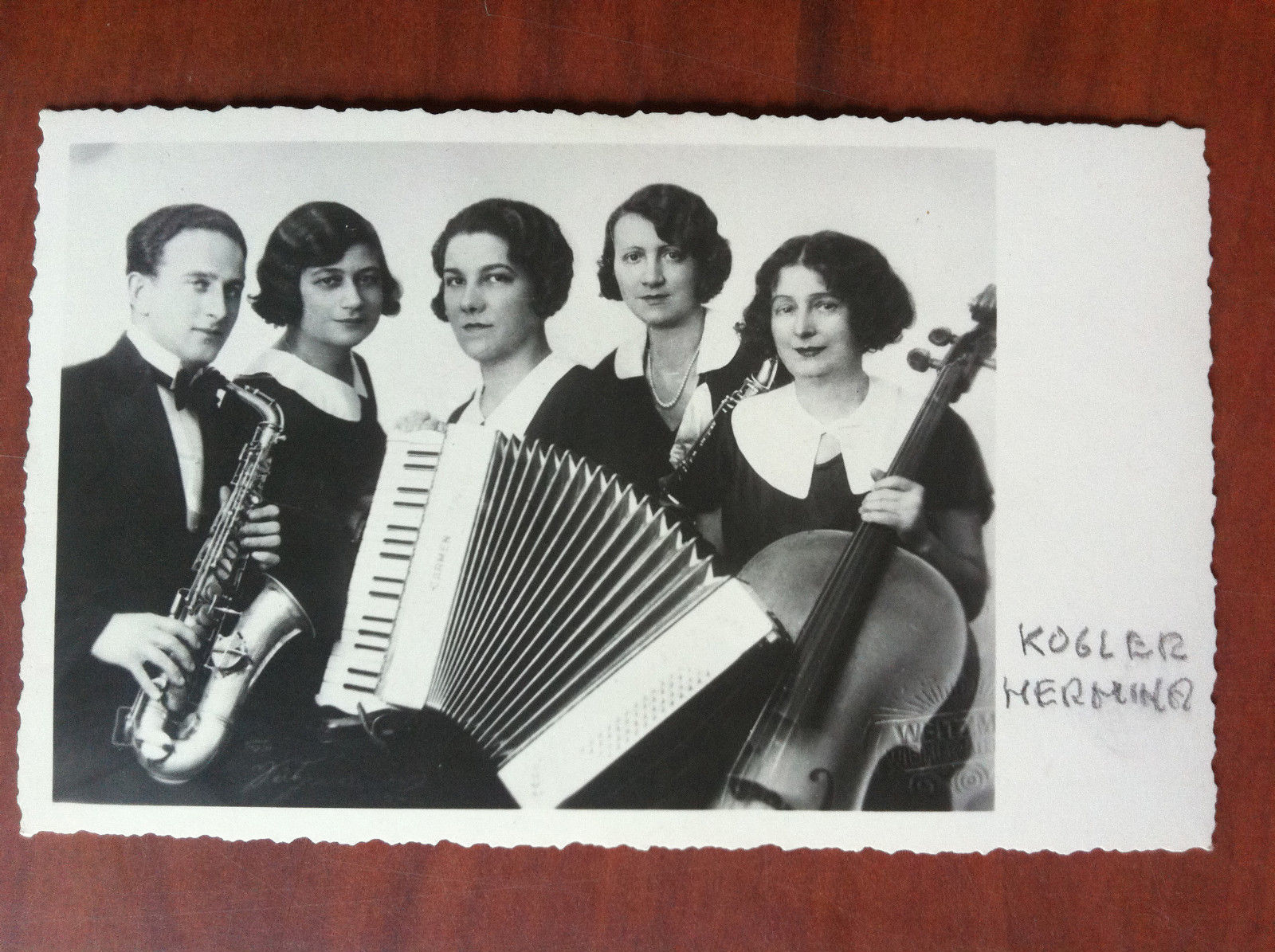 Cartolina inizi '900 Hermina Kogler Orchestra Viennese non viaggiata E12981