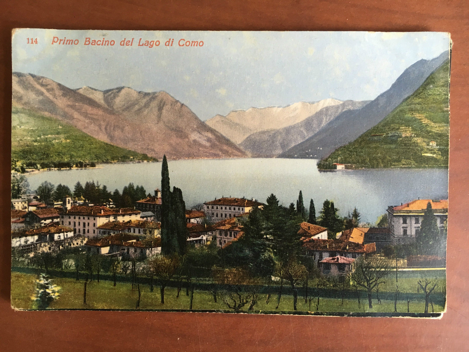 Cartolina inizi '900 Lago di Como primo Bacino - E20830