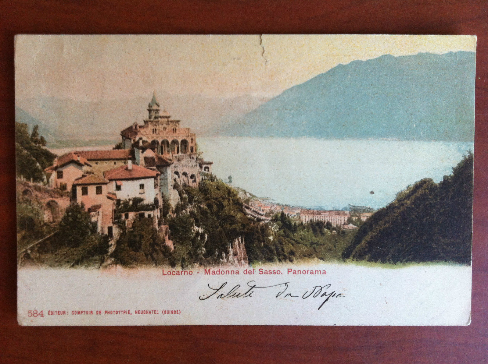 Cartolina inizi '900 Locarno Madonna del Sasso non viaggiata E10879