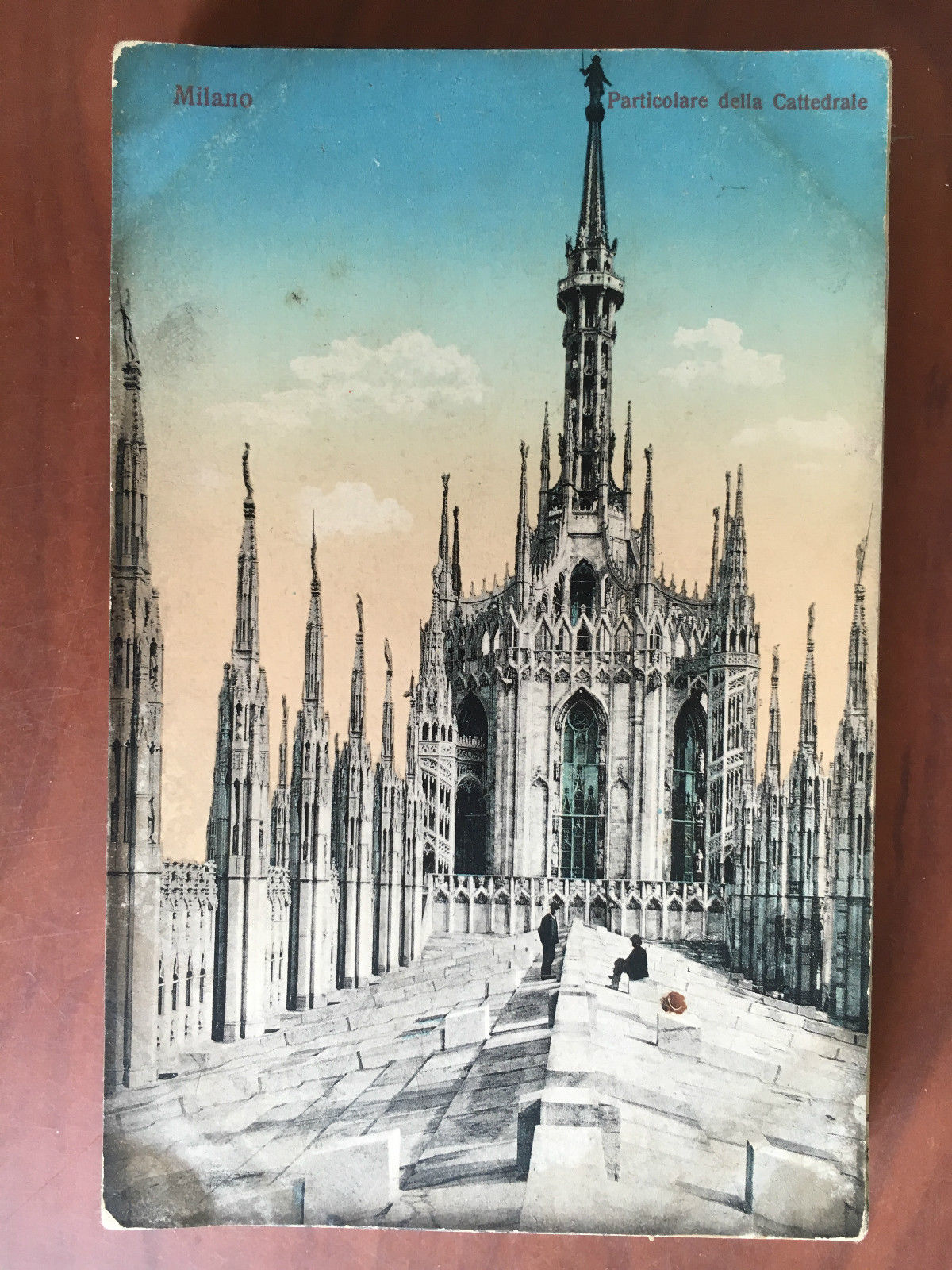 Cartolina inizi '900 Milano particolare della Cattedrale - E20881