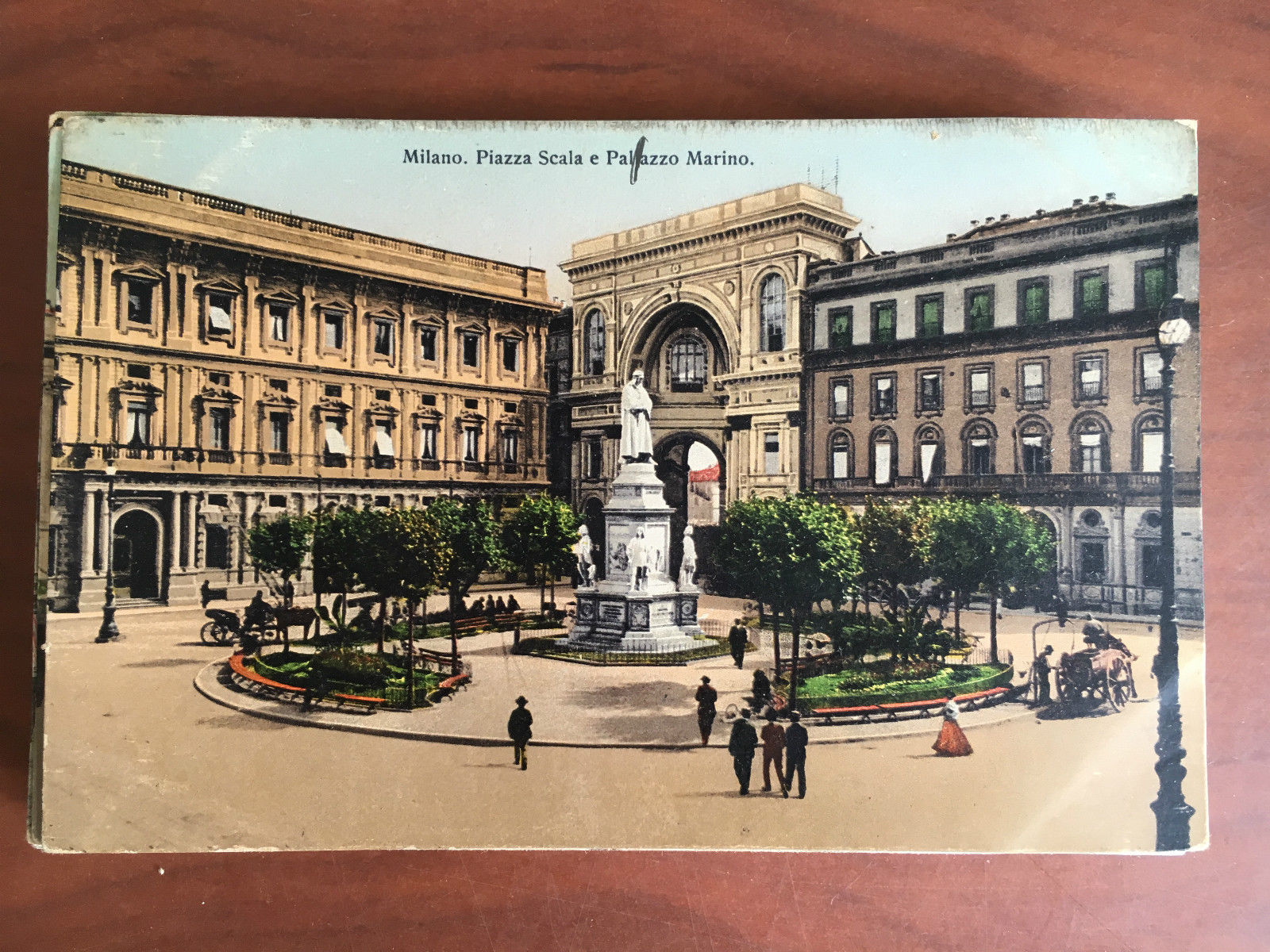 Cartolina inizi '900 Milano Piazza Scala e Palazzo Marino - …