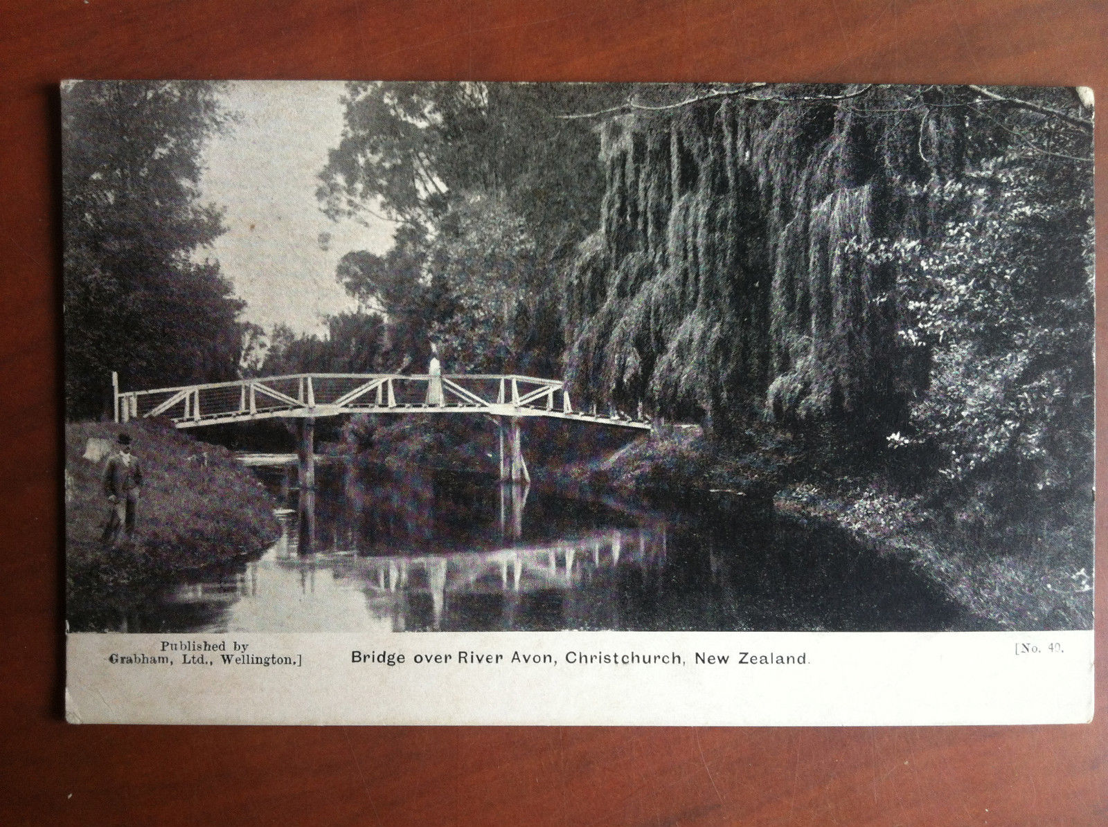 Cartolina inizi '900 New Zealand Christchurch river Avon non viaggiata- …