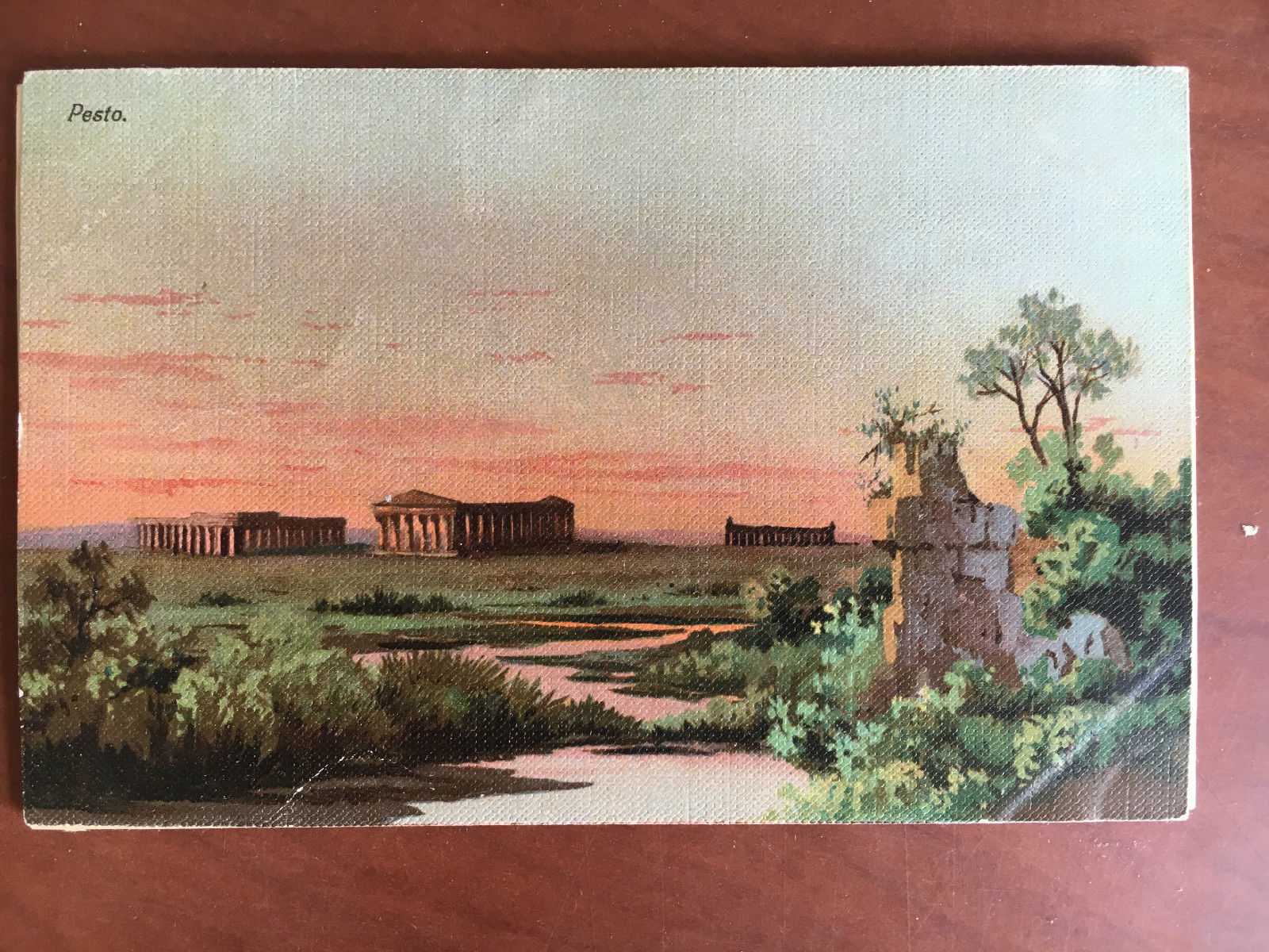 Cartolina inizi '900 Pesto Paestum - E20908