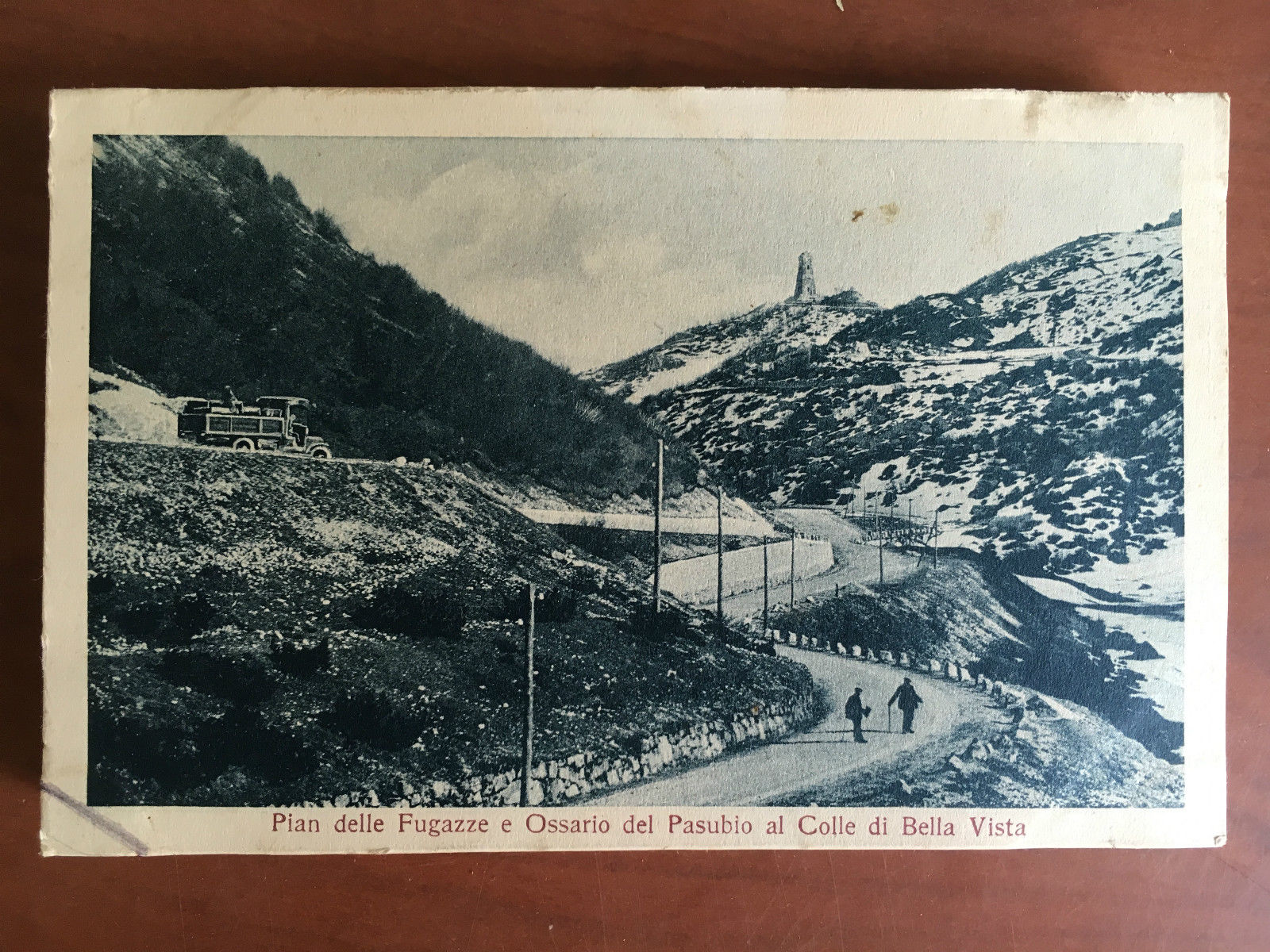 Cartolina inizi '900 Pian delle Fugazze e Ossario del Pasubio …