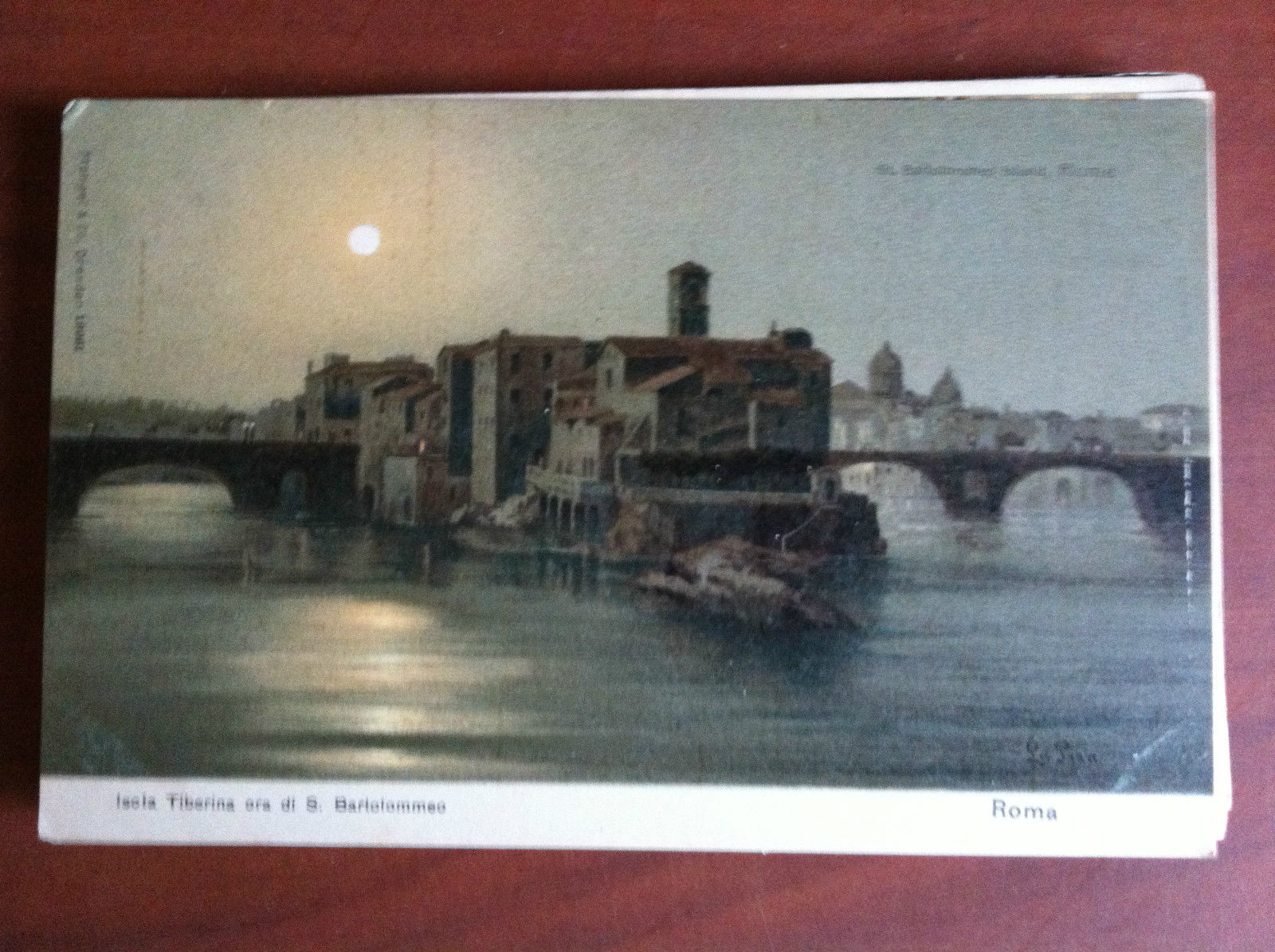Cartolina inizi '900 Roma Isola Tiberina - non viaggiata - …
