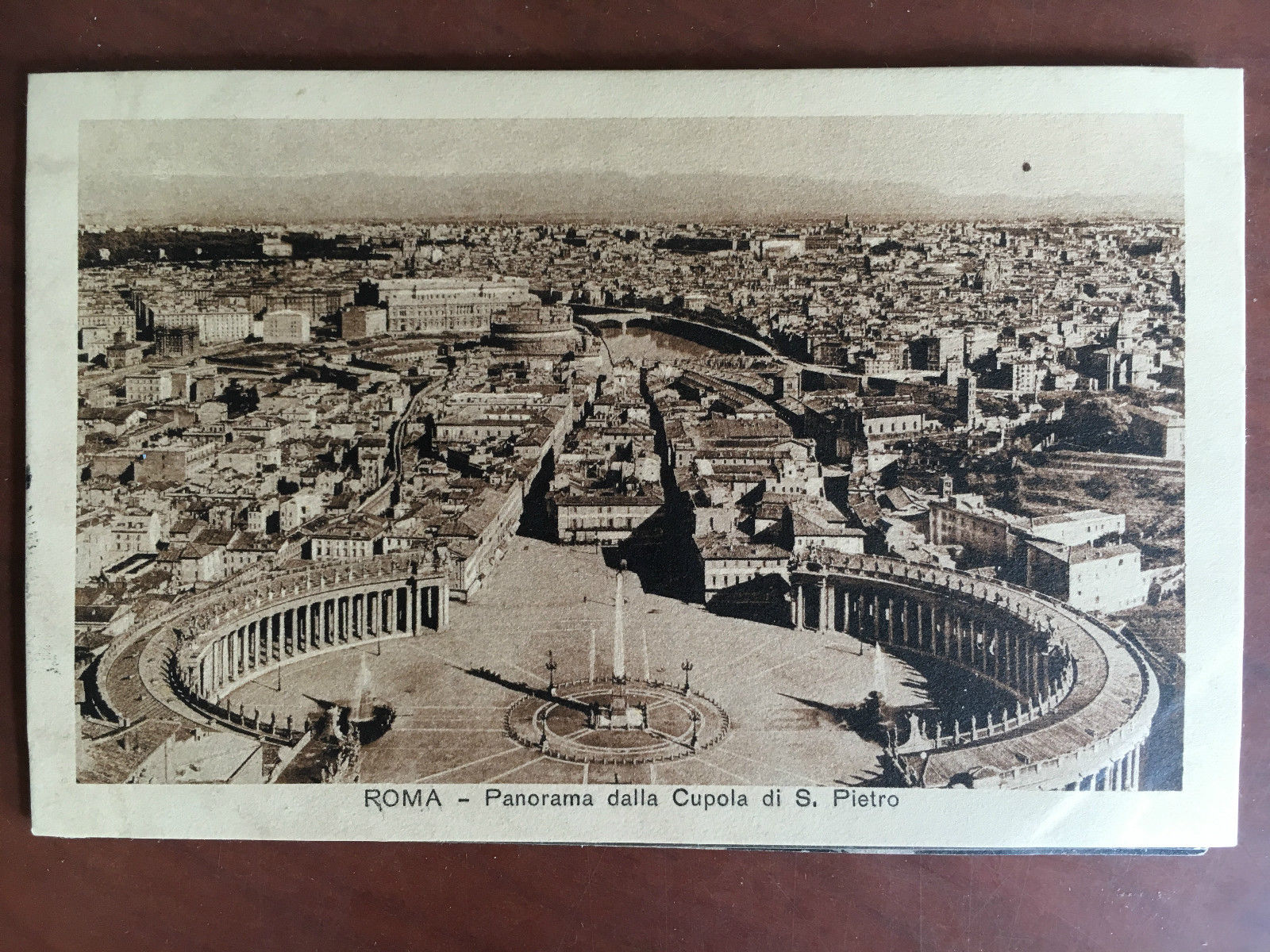 Cartolina inizi '900 Roma Panorama dalla Cupola di S. Pietro …