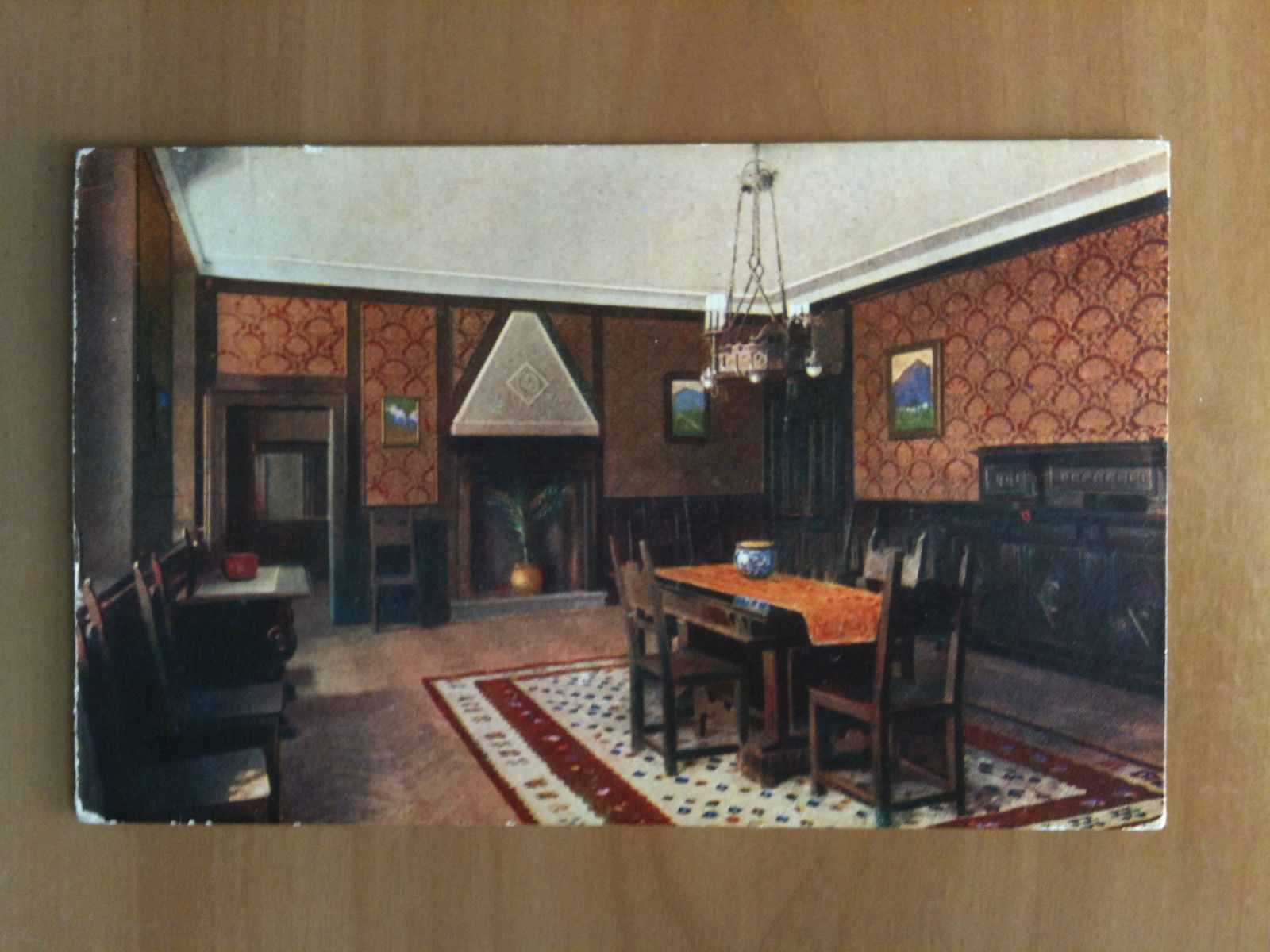 Cartolina inizi '900 Salone della Montanina Pro Oriente - non …