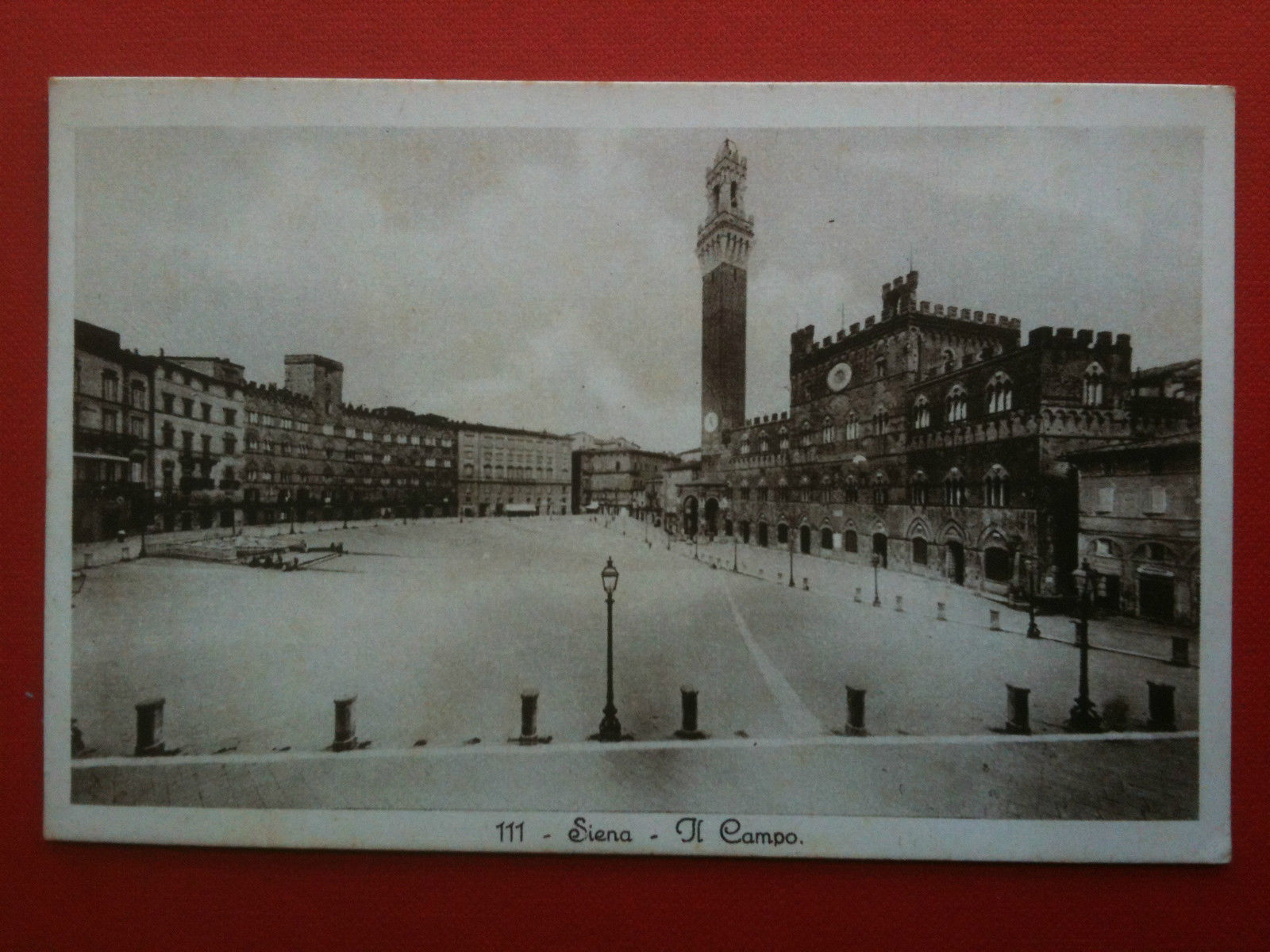Cartolina inizi '900 Siena Il campo - non viaggiata