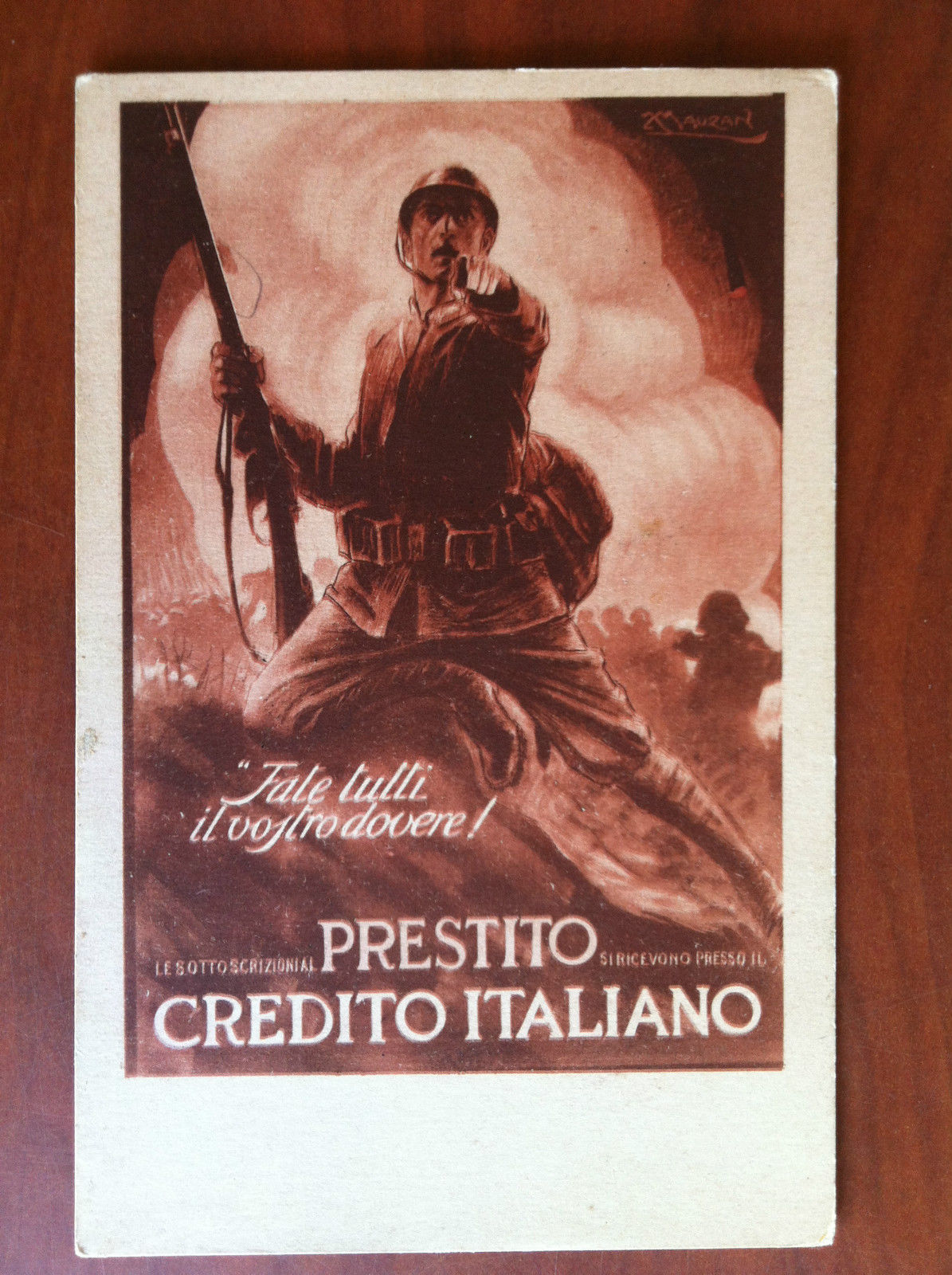 Cartolina inizi '900 Sottoscrizioni prestito Credito Italian no viaggiata E10897