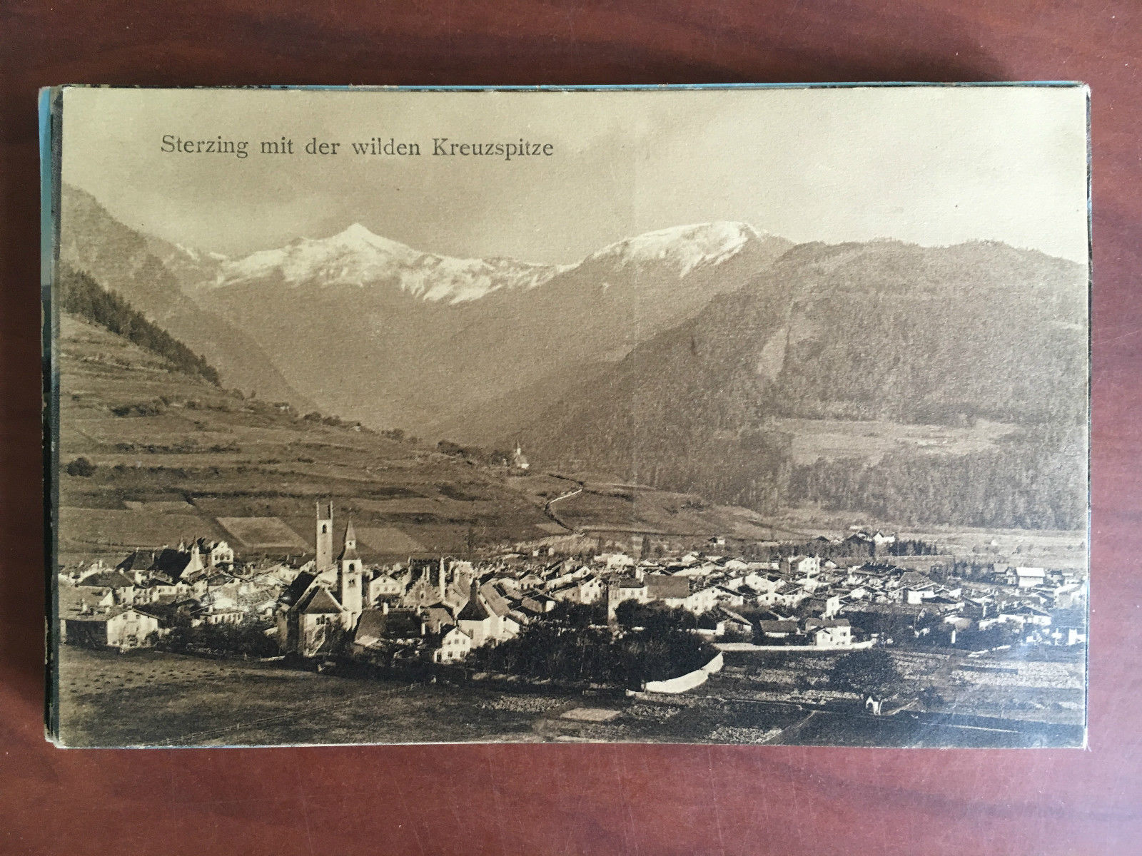 Cartolina inizi '900 Sterzing mit der wilden Kreuzspitze - E20761