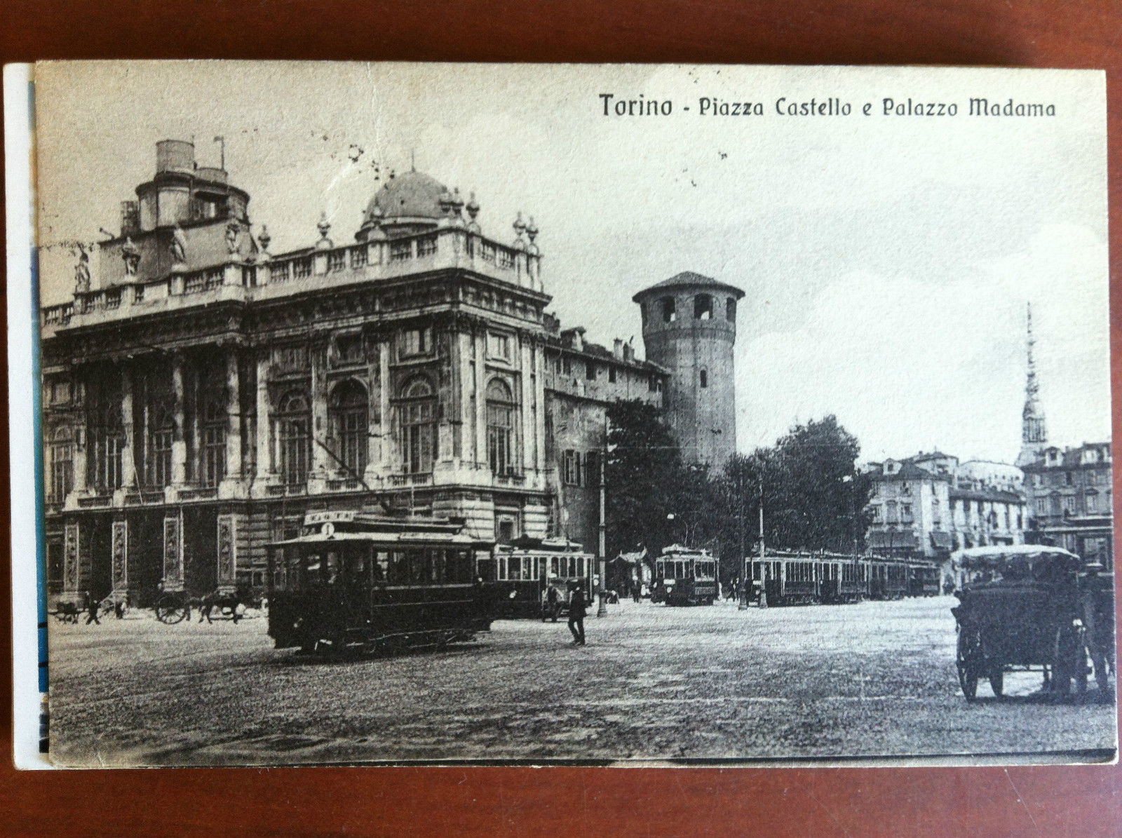 Cartolina inizi '900 Torino Piazza Castello Palazzo Madama non viaggiata …