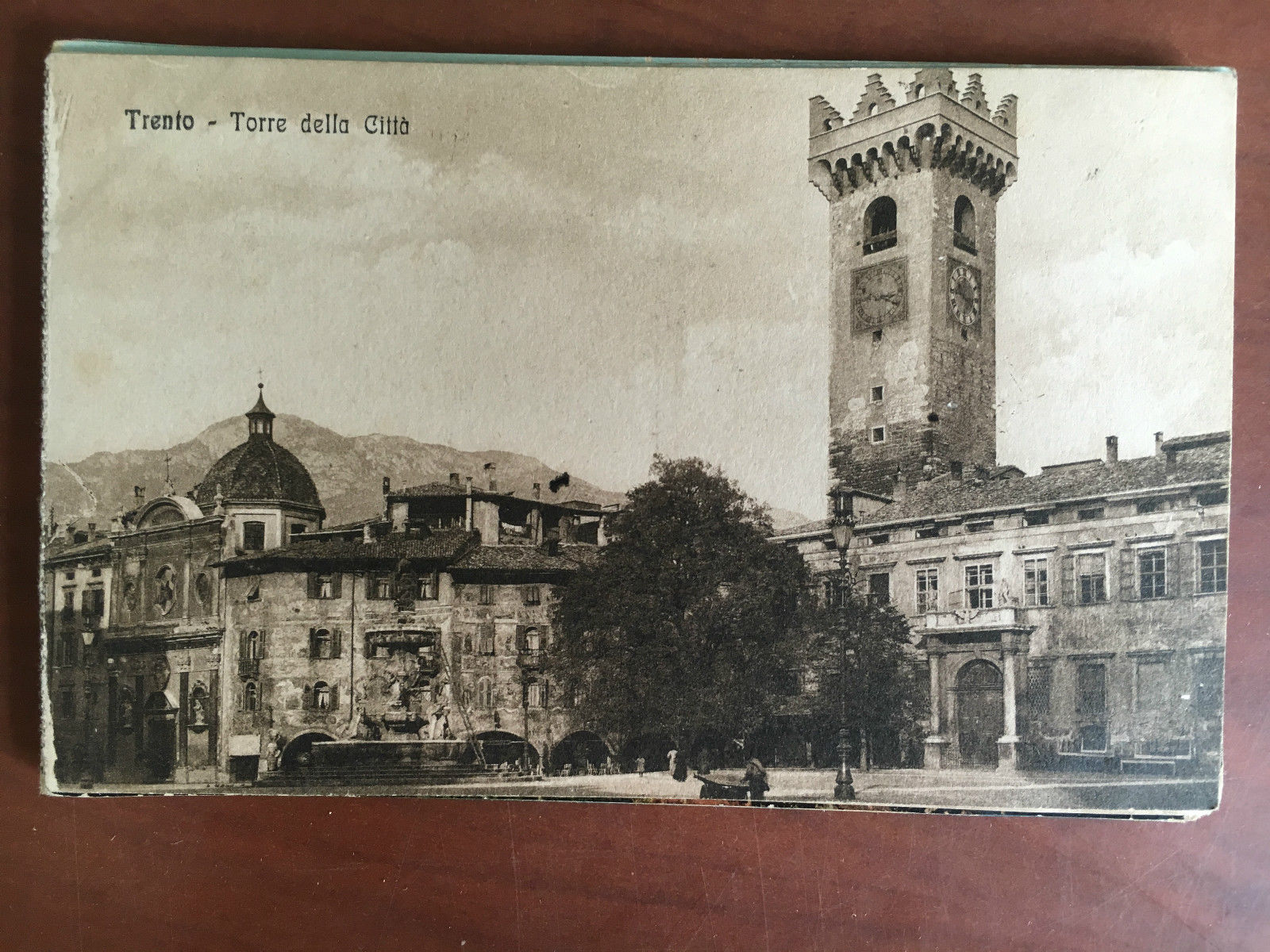 Cartolina inizi '900 Trento Torre della città - E20825