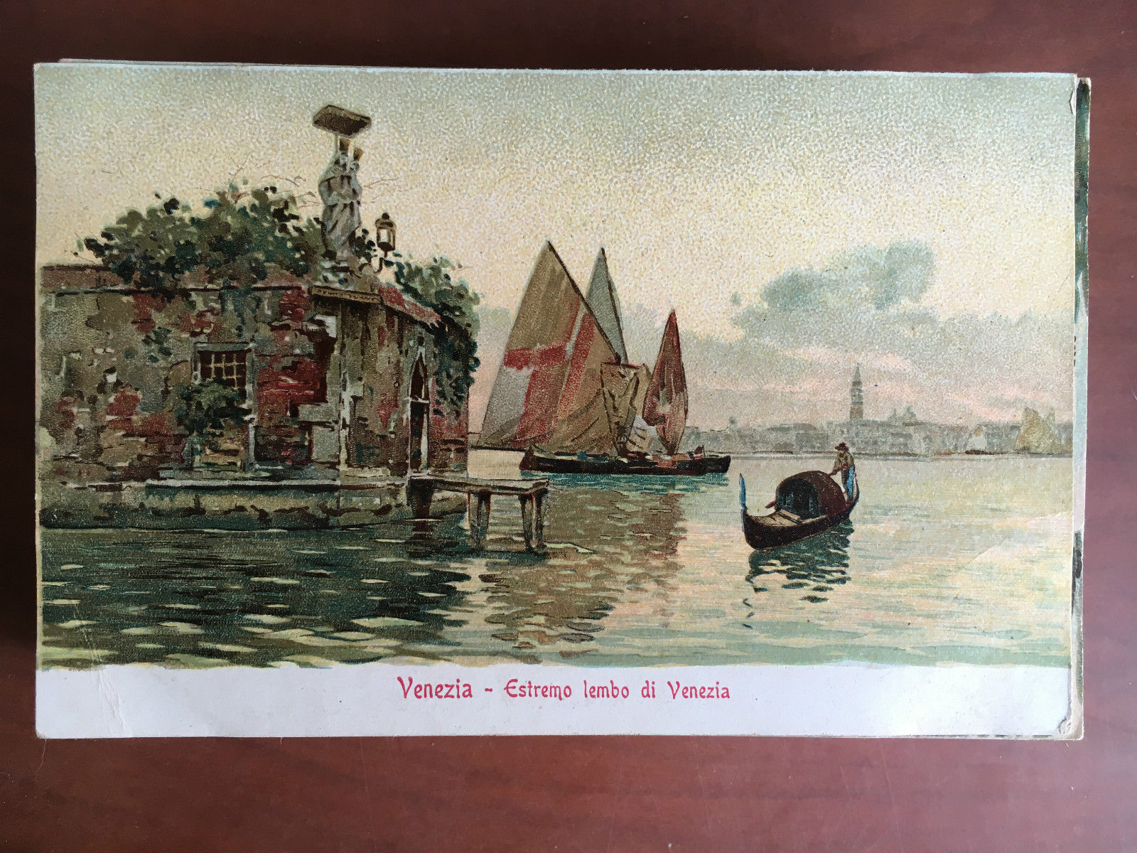 Cartolina inizi '900 Venezia estremo lembo di Venezia - E20849