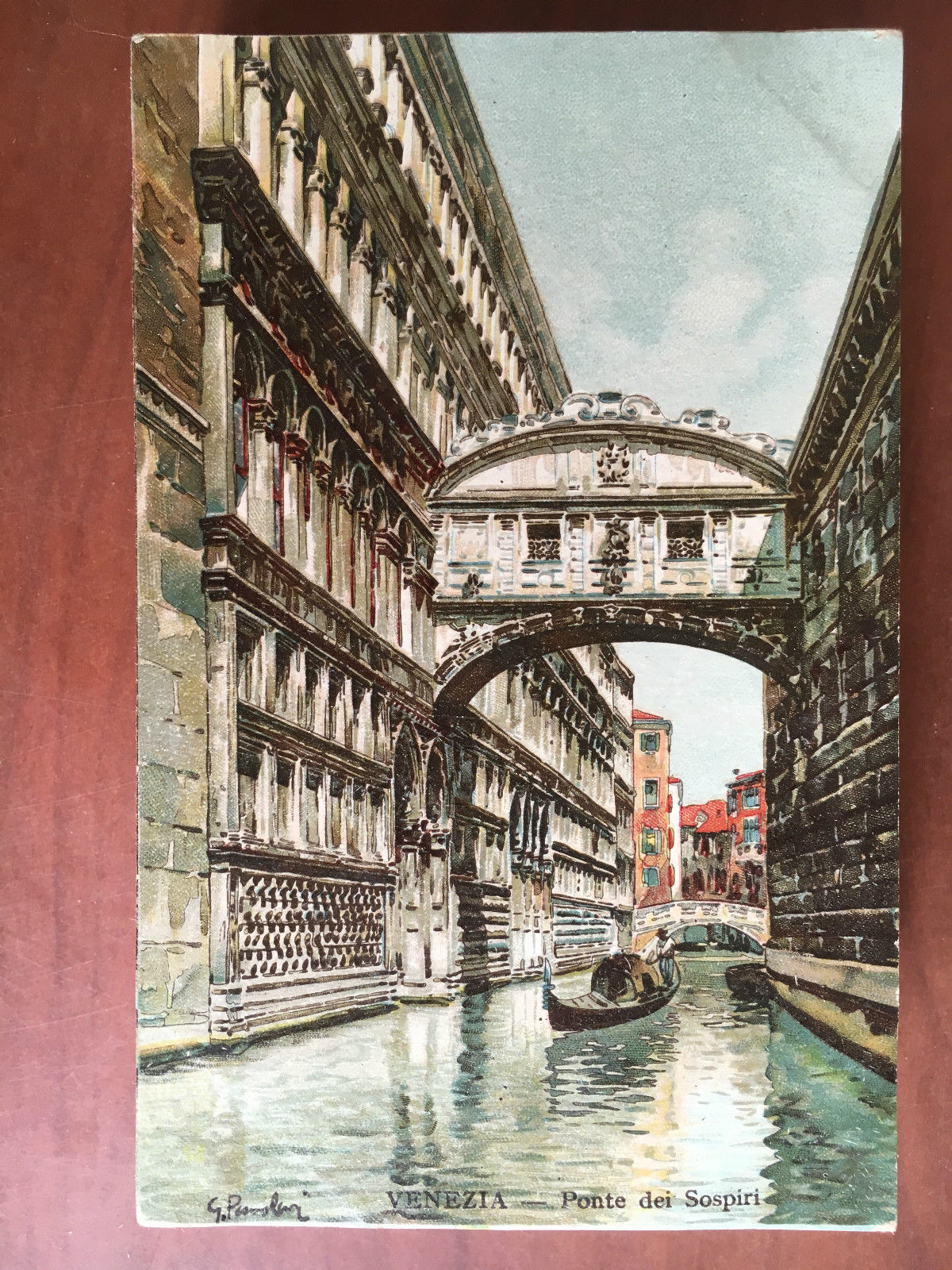 Cartolina inizi '900 Venezia Ponte dei Sospiri - E20857