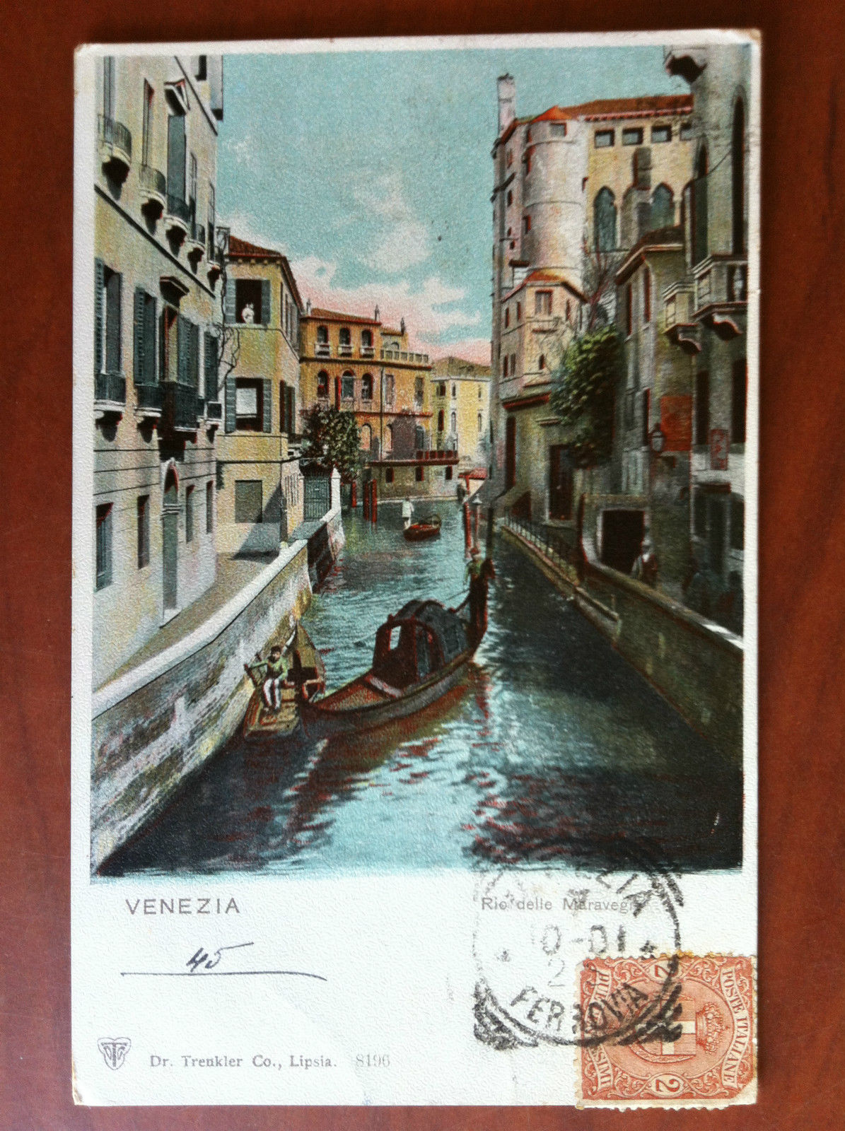 Cartolina inizi '900 Venezia Rio delle Meraviglie viaggiata E10863