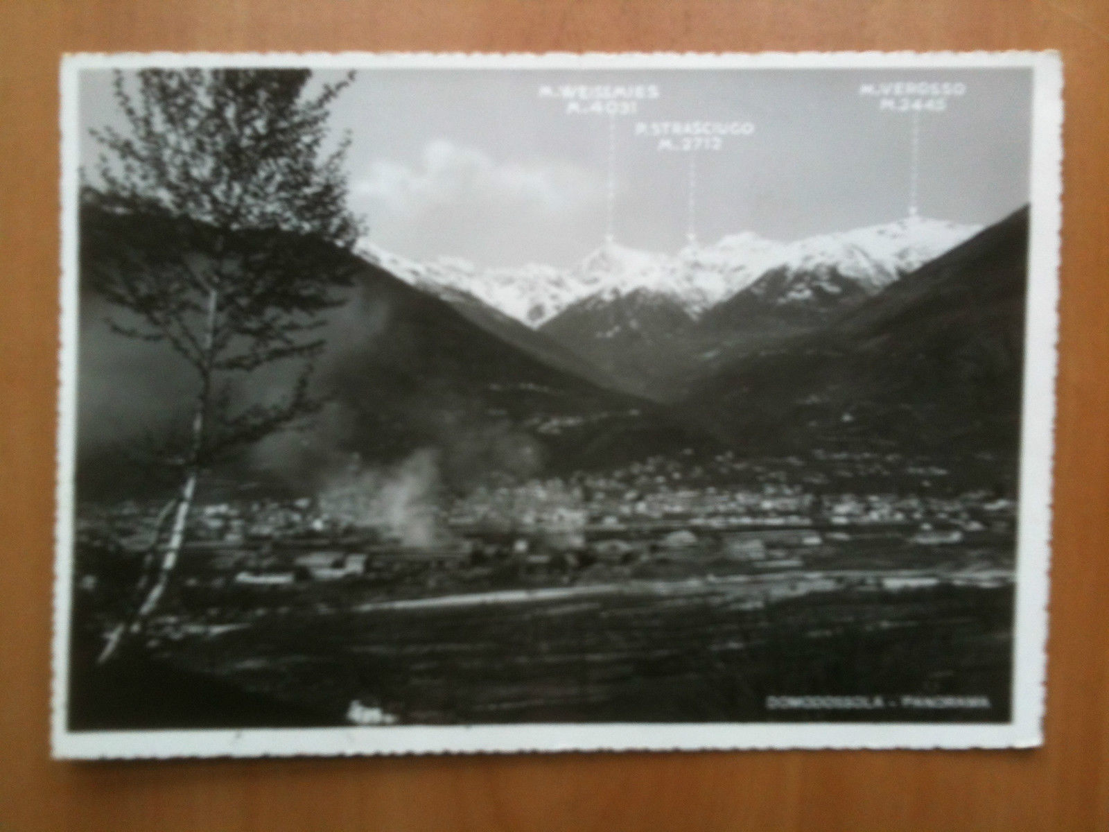 Cartolina metà '900 Domodossola Panorama - non viaggiata
