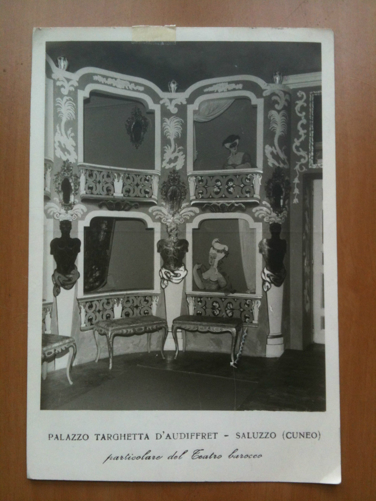 Cartolina metà '900 Palazzo Targhetta D'Audiffret Saluzzo - Barocco - …