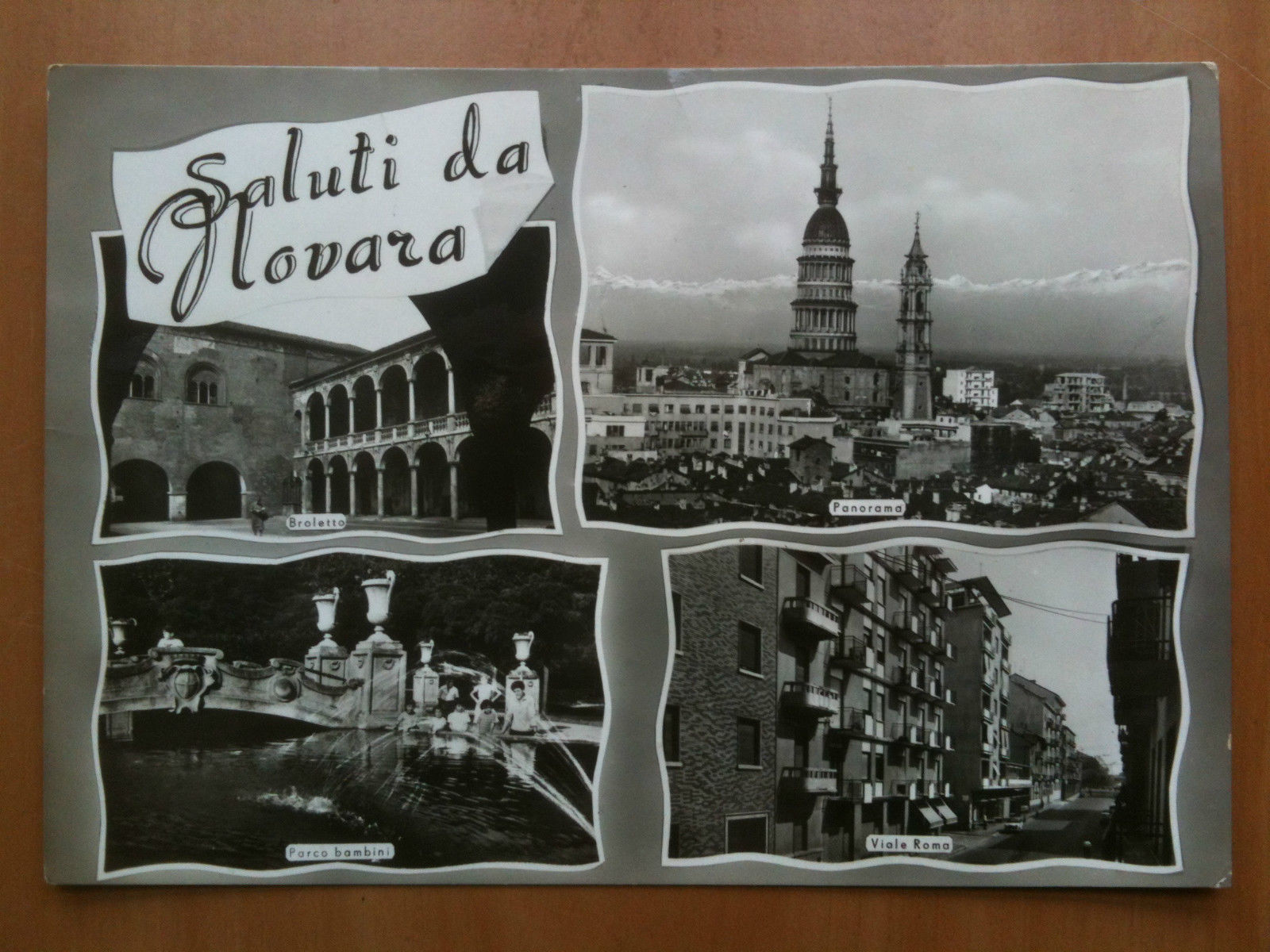 Cartolina metà '900 Piemonte Novara - viaggiata