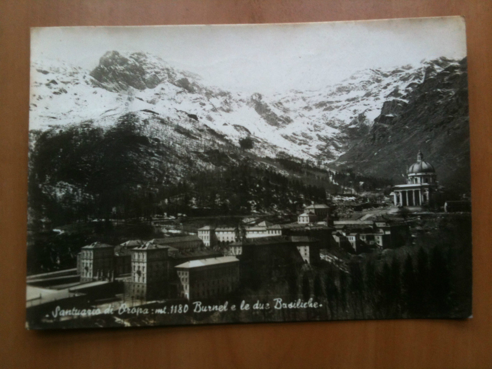 Cartolina metà '900 Piemonte Santuario di Oropa - viaggiata