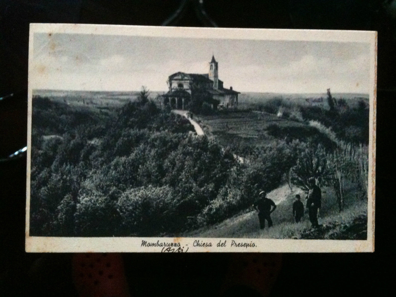 Cartolina Mombaruzzo - Chiesa del Presepio - viaggiata 1940