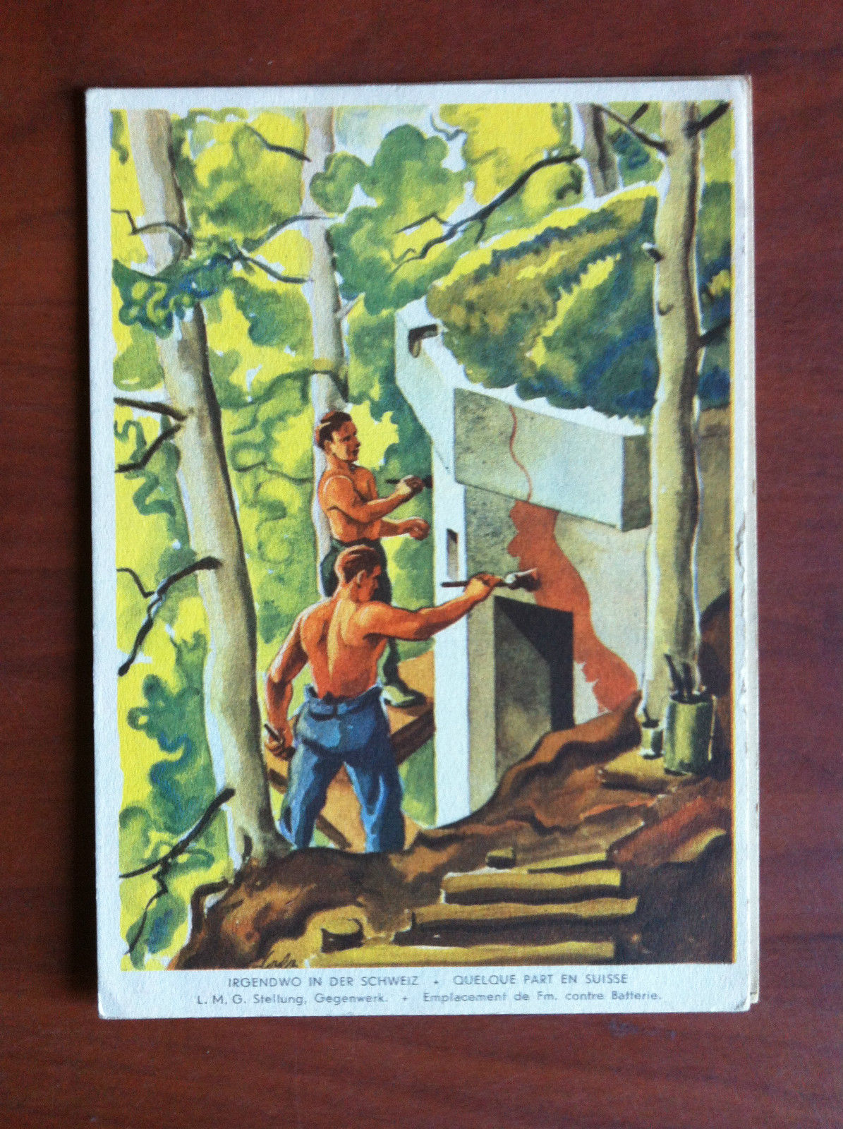 Cartolina originale Geneve Suisse Soldats 1941 viaggiata - E10304